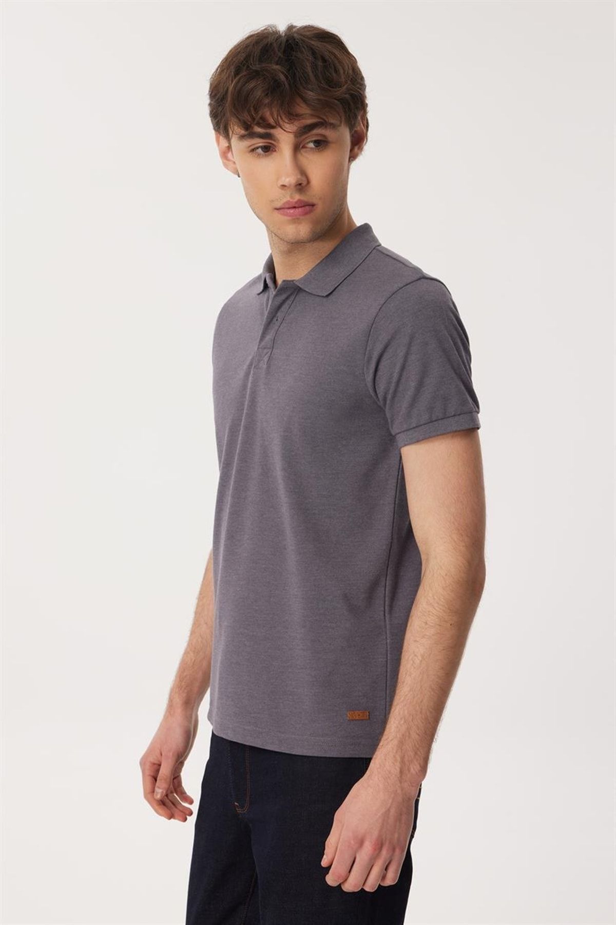 تی شرت خاکستری مردانه مایل اورجینال Lee Cooper