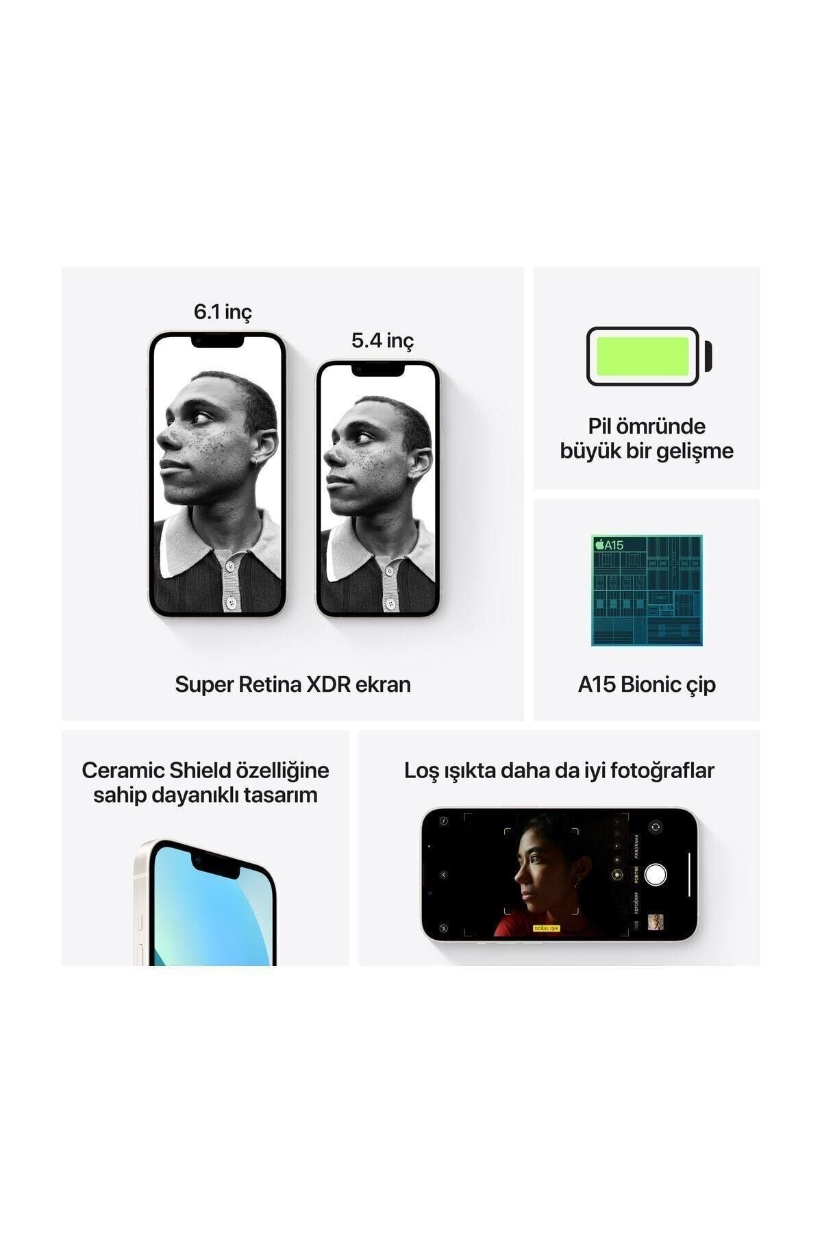iPhone 13 128 GB Yıldız Işığı Cep Telefonu (Apple Türkiye Garantili)
