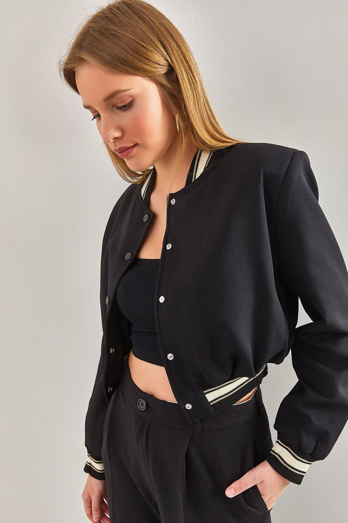 Bianco Lucci-Gerippte, gefütterte Jacke für Damen 3