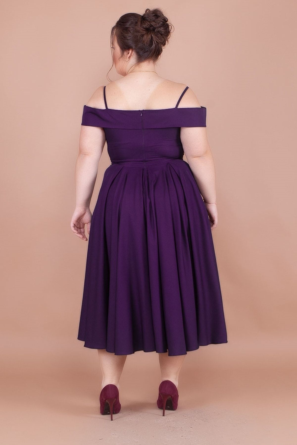 Plus size 2025 plum formal dress