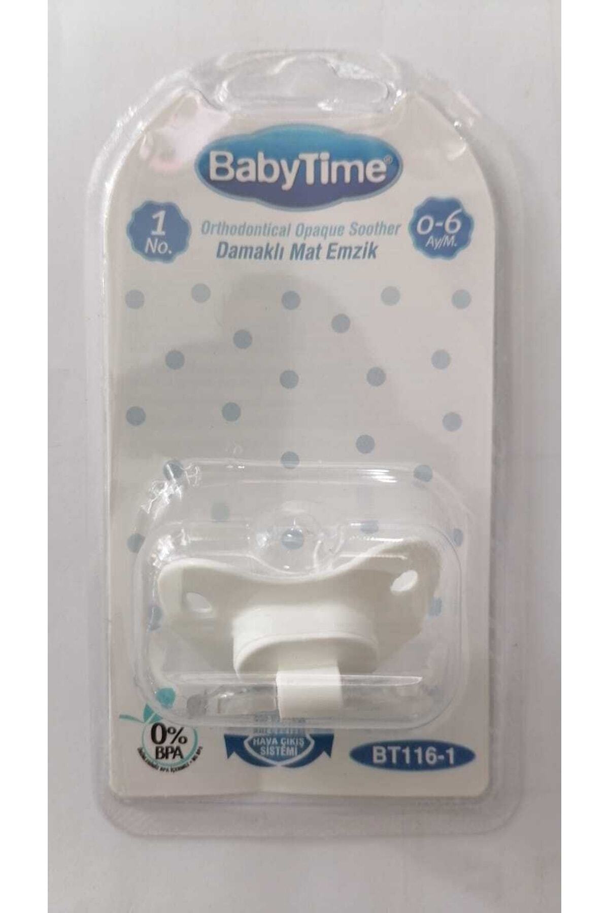 Babytime Bt116-1 Damaklı Mat Emzik No.1 0-6 Ay