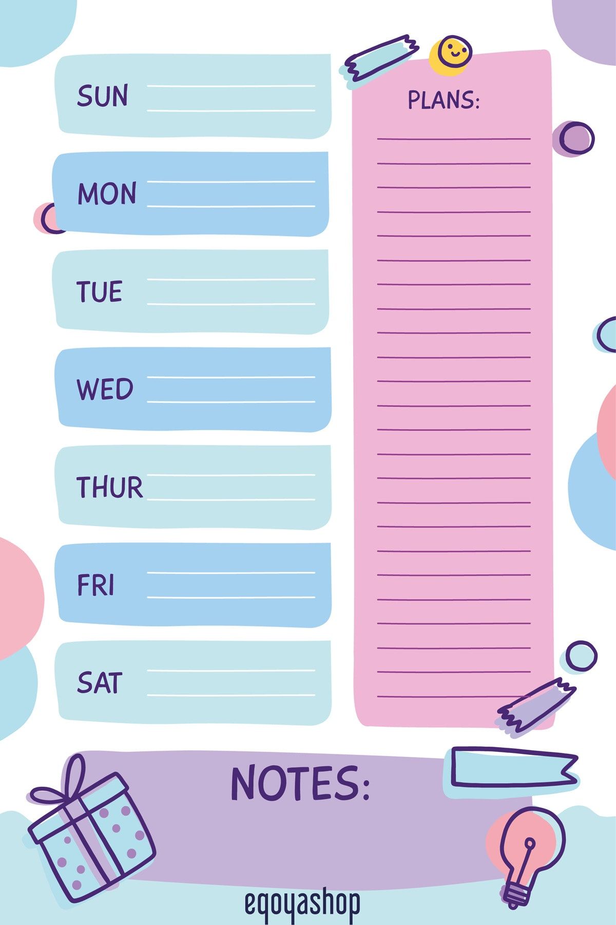 Egoya Shop-Bullet Journal Set A5, Bujo, To Do List, Daily & Weekly Planner, Notes, Goals 5
