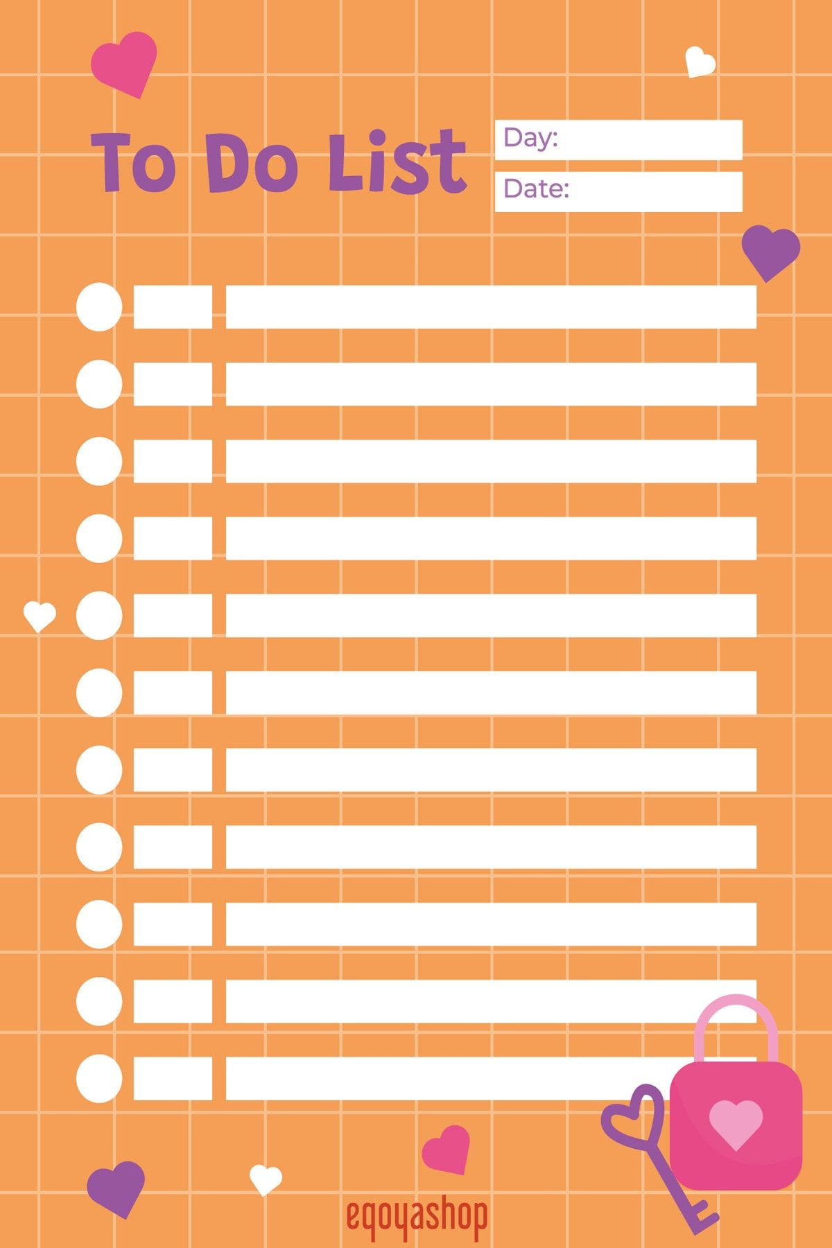 Egoya Shop-To Do List, A6 To Do List, Daily Planner, Checklist, Notes, Memopad, Notepad, Blocknote 2