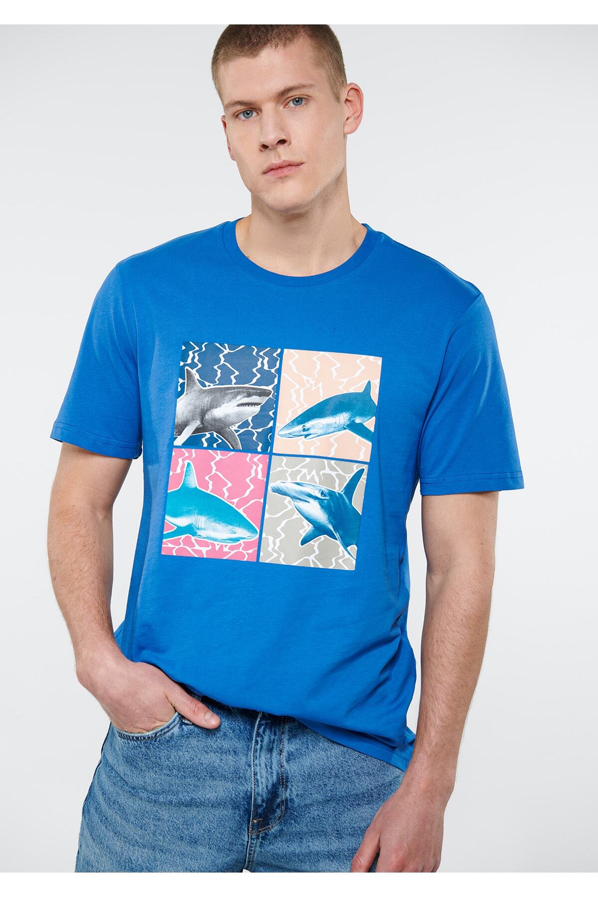 تی شرت مردانه ماوی 611430 - Image 2