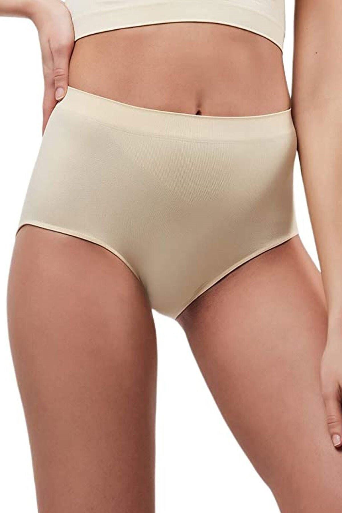 Elite Life 811 High Waist Seamless Flexible Slip Panties 3-Piece - Trendyol