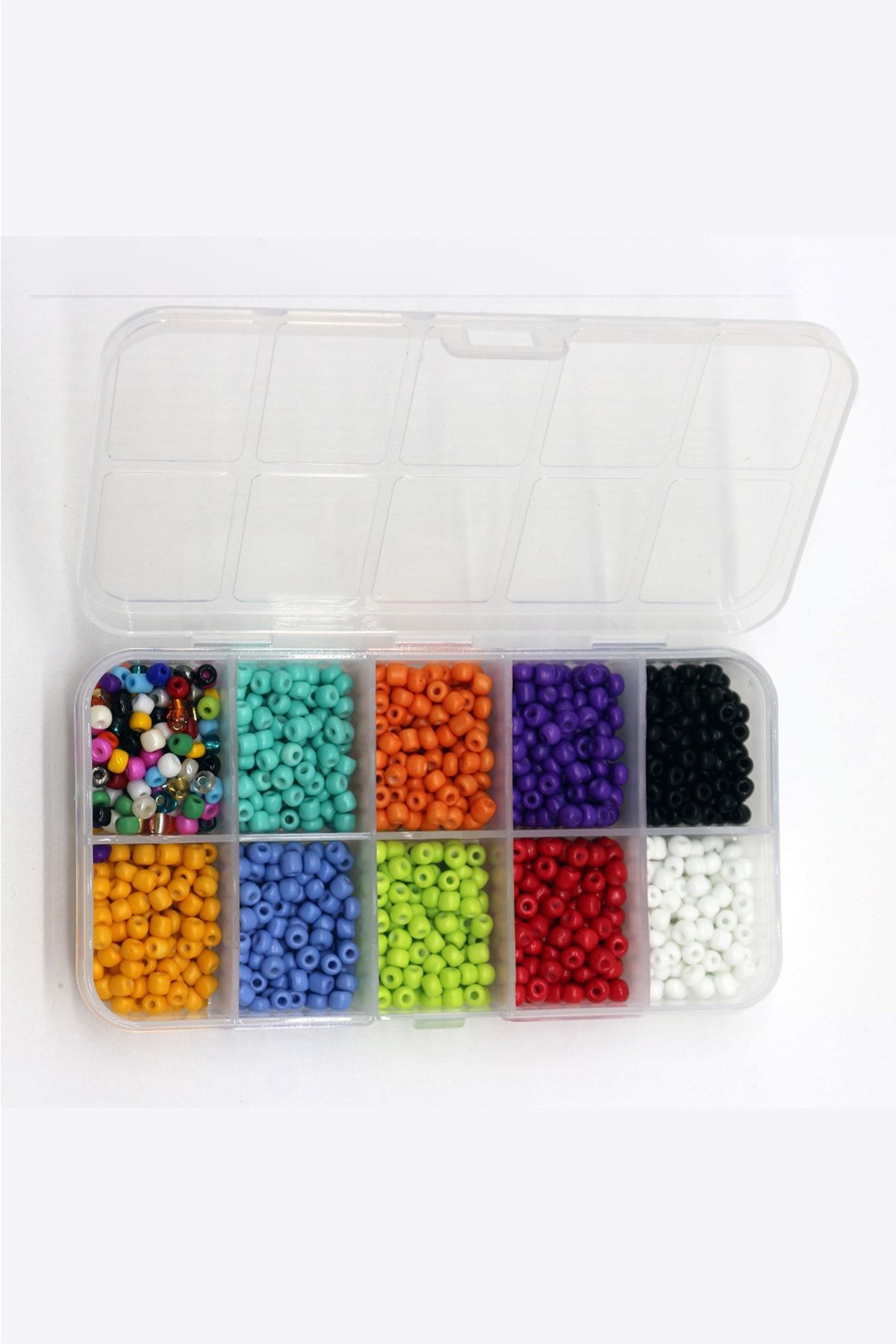 Hobimos-Hobby Accessory Sand Bead Set in 10 Compartments Box 10x10 Grams 2