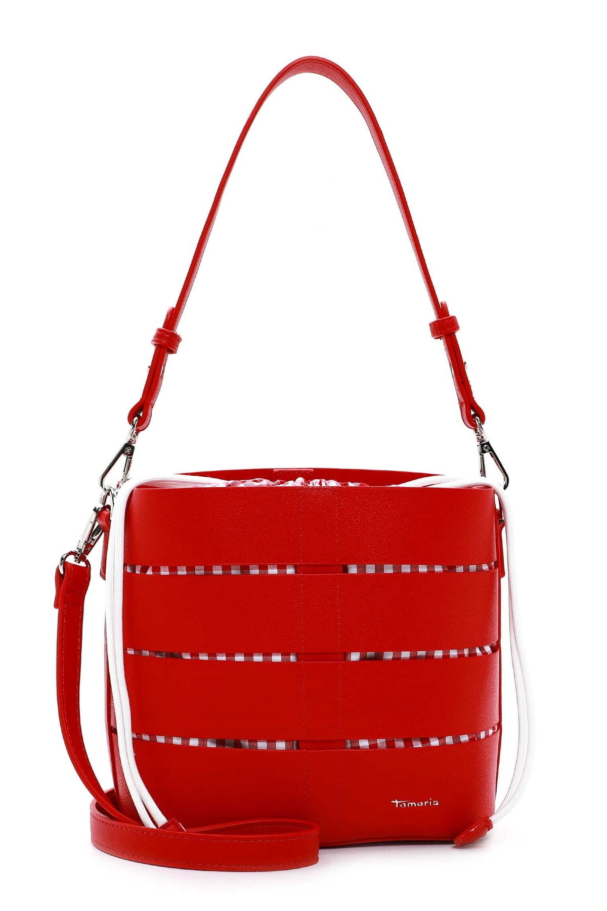 Tamaris Handtasche Rot Strukturiert Fast ausverkauft
