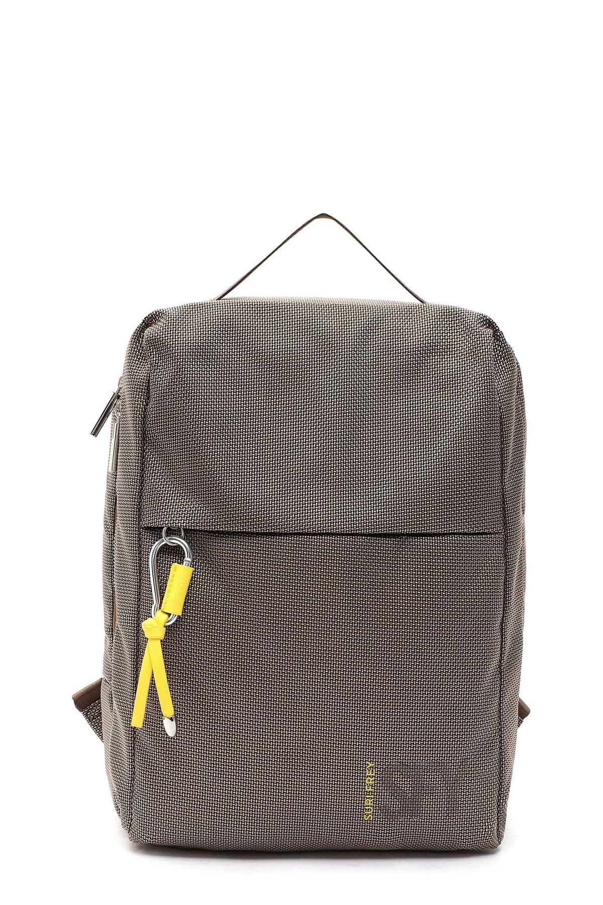 SURI FREY Rucksack Braun Unifarben