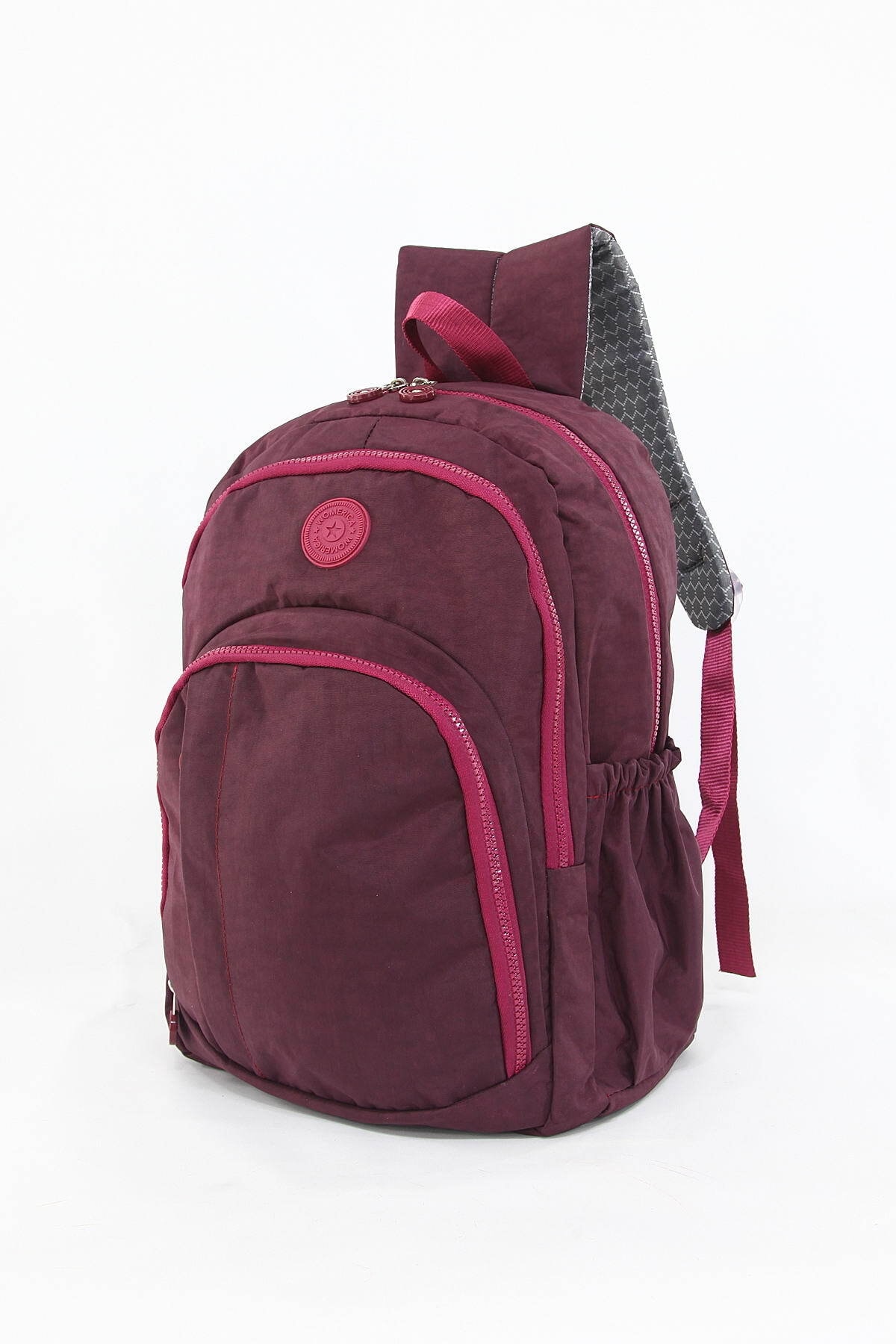 کوله پشتی زنانه بورگوندی Depoms | 5428 اورجینال - تصویر 3