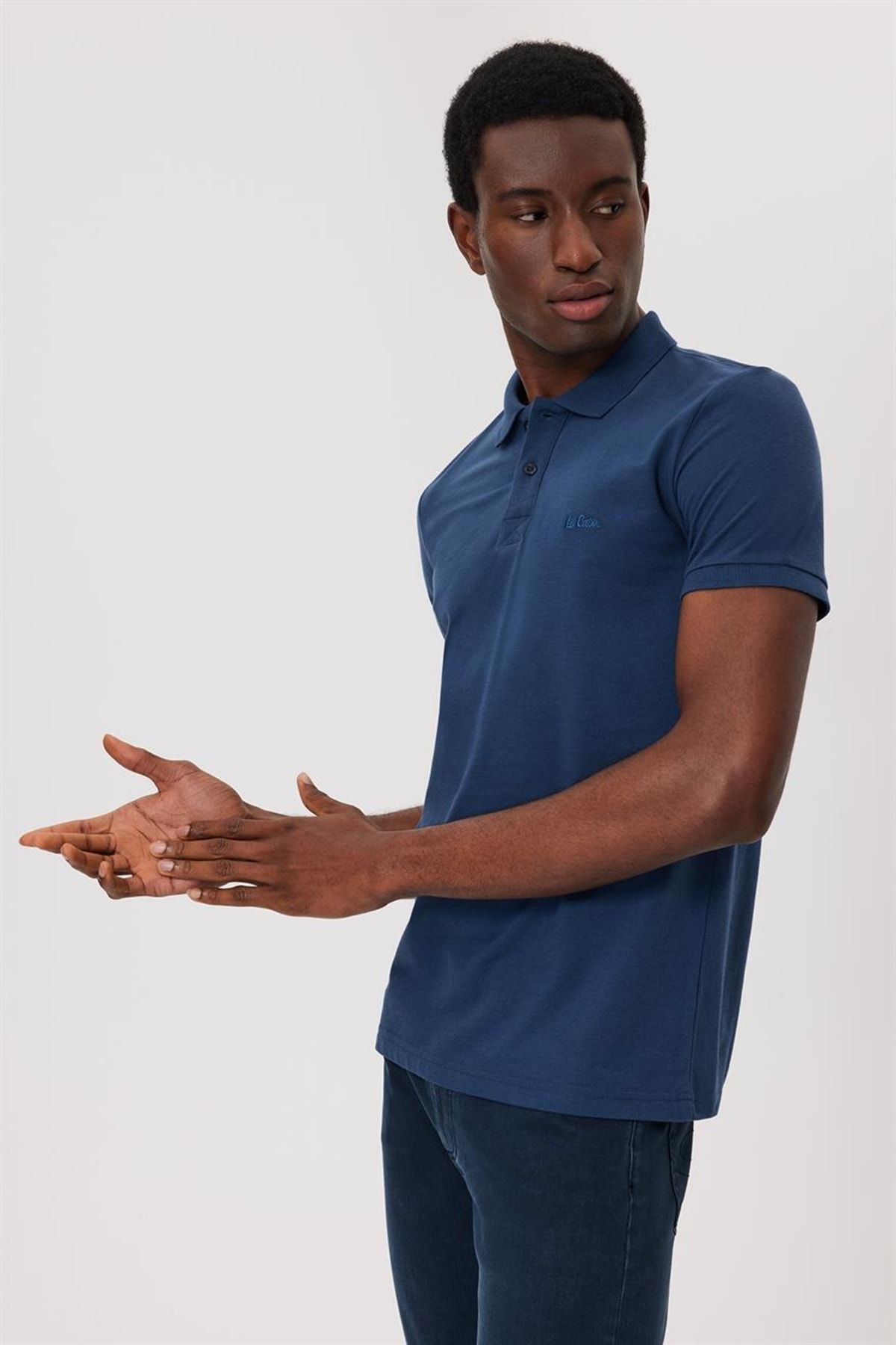 تی شرت آبی مردانه دوقلو اورجینال Lee Cooper