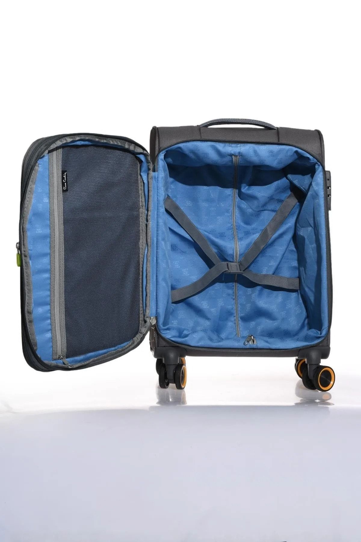Pierre Cardin چمدان اندازه کابین پارچه ای فوق العاده سبک آنتراسیت