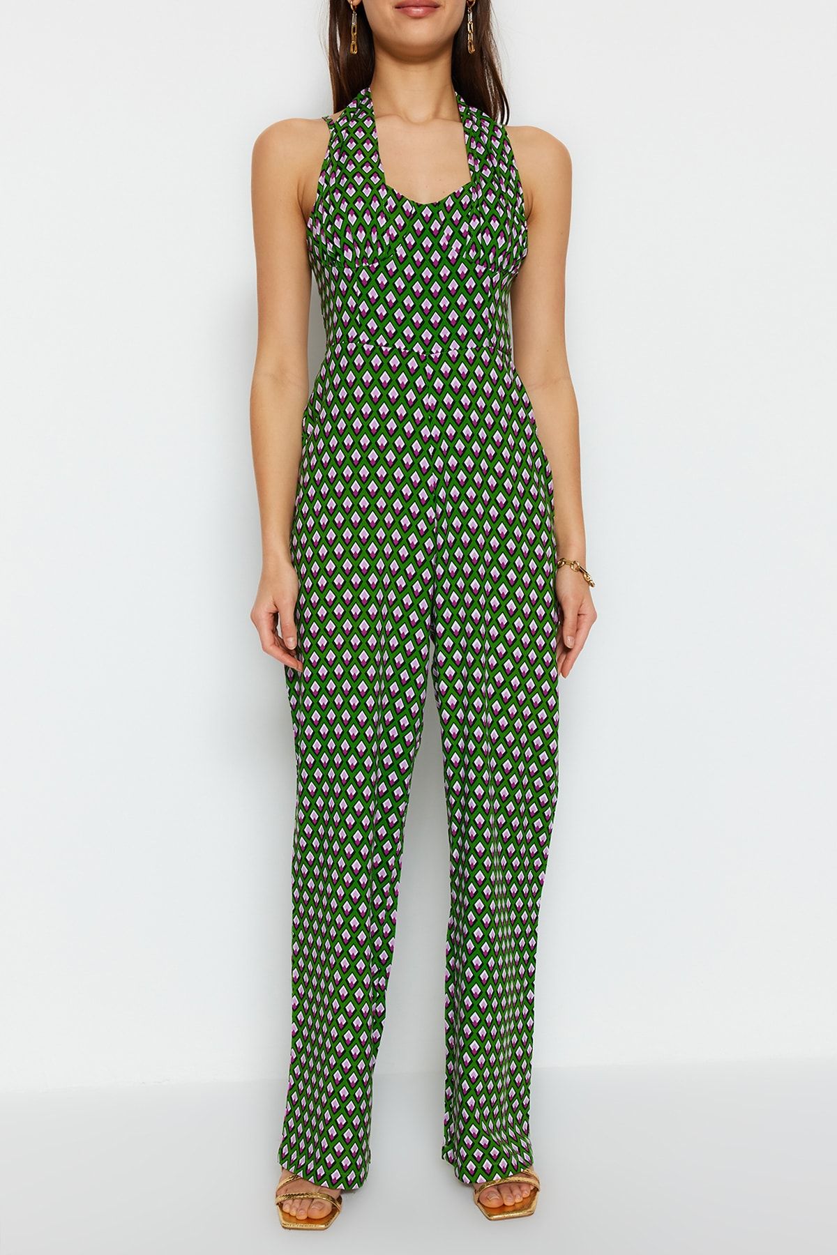 Trendyol Collection Jumpsuit Green Regular fit