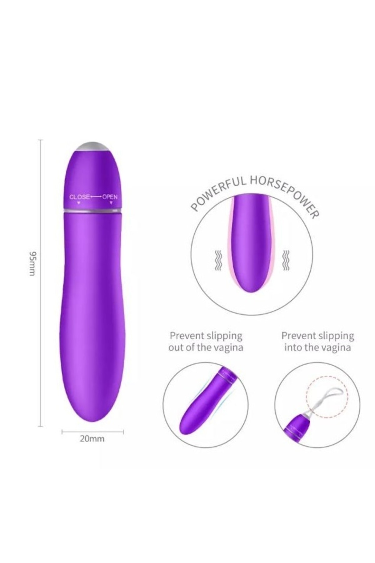 Mini Mor Renk Titreşimli Intense Delight Bullet Vibratör 2