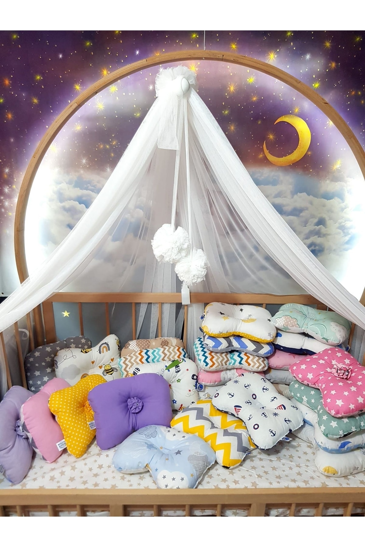 bebek_iklimi Bebek Baş Düzeltme Yastığı ** Hediye Yastık Kılıfı Hediye Salya Önlüğü ** fotoğrafı 4 (önizleme)