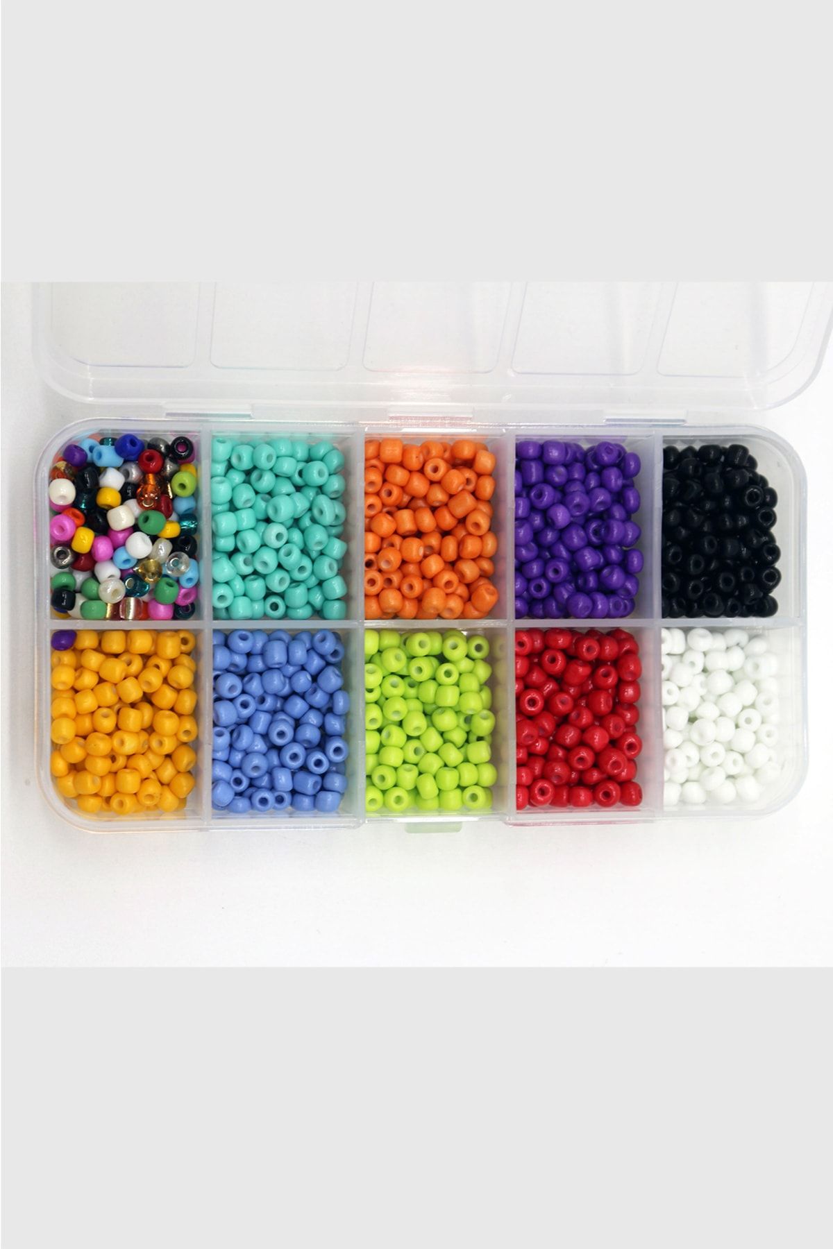 Hobimos-Hobby Accessory Sand Bead Set in 10 Compartments Box 10x10 Grams 3