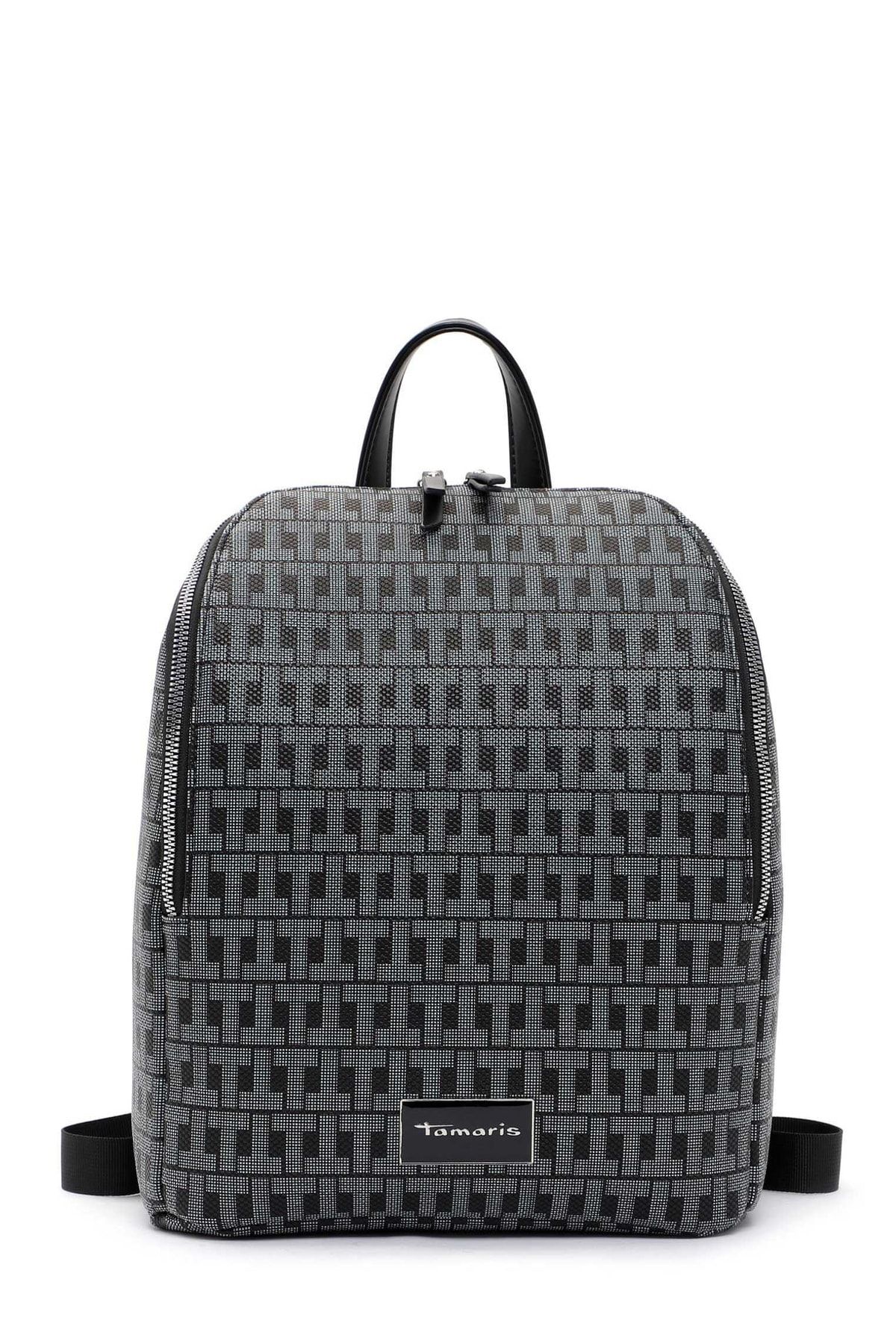 Tamaris Rucksack Schwarz Geometrisches Muster Fast ausverkauft