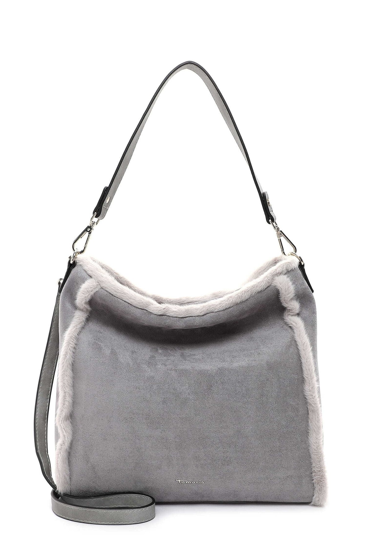 Tamaris Handtasche Grau Strukturiert Fast ausverkauft