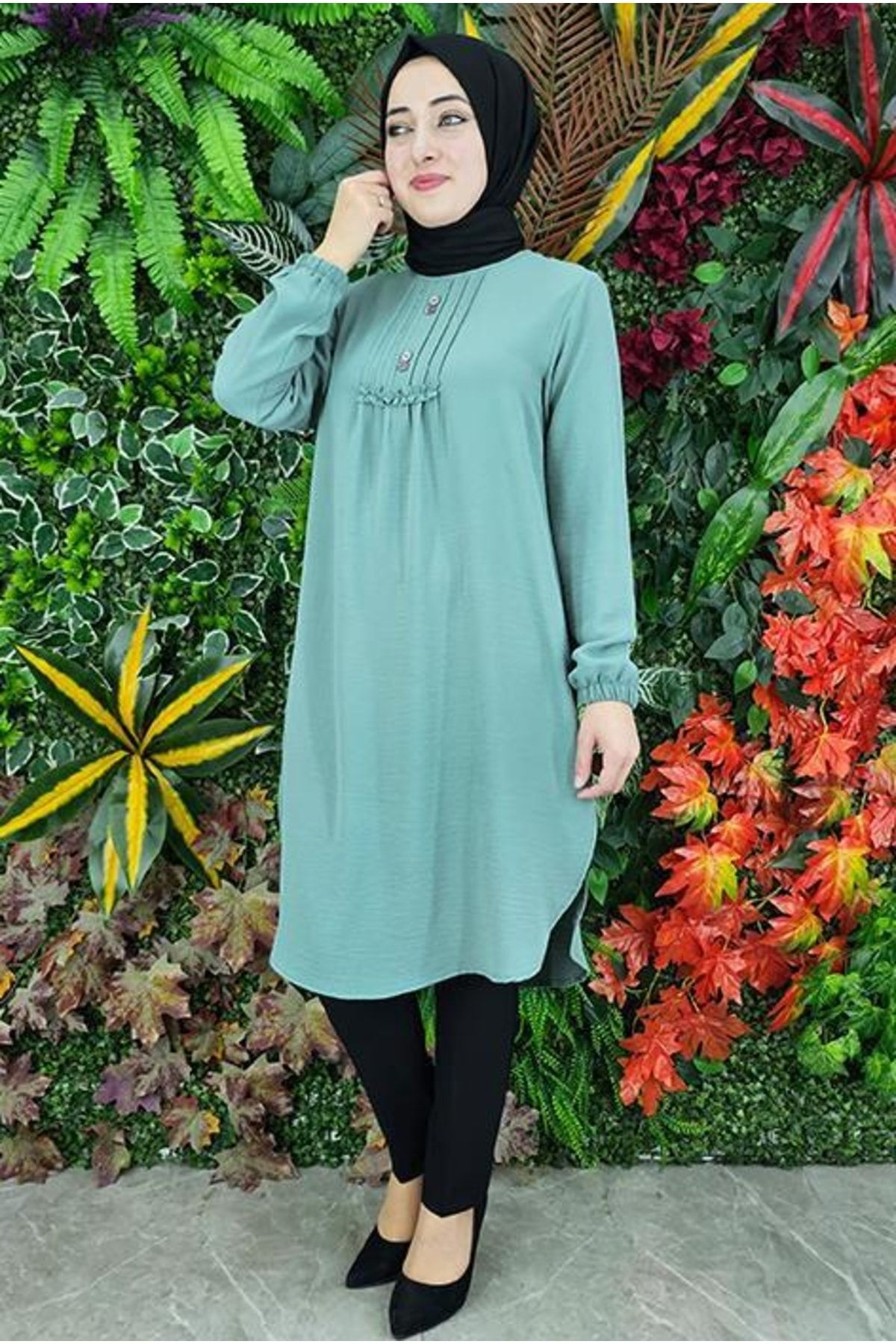PYS Plus Size Tunic Green