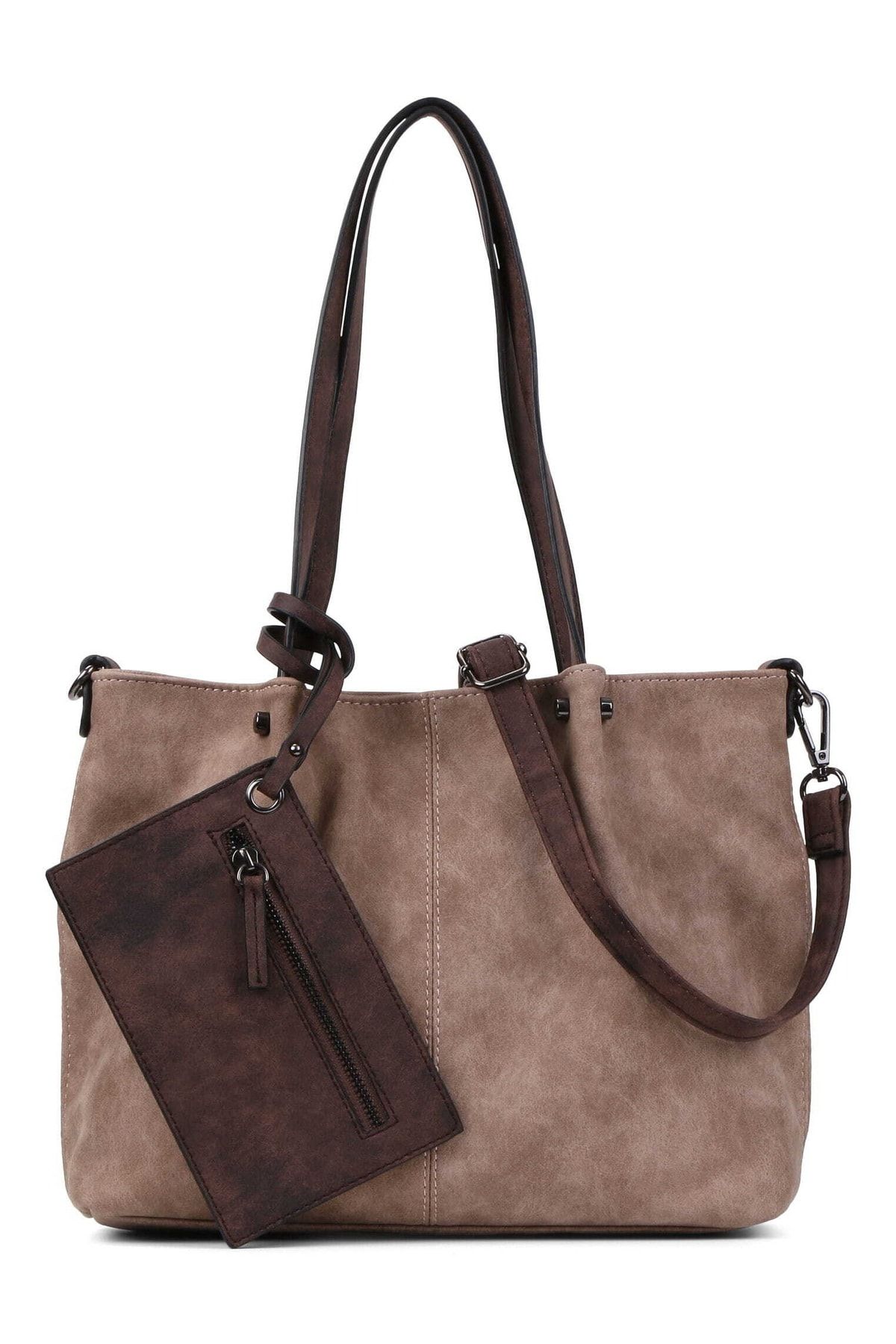 Emily & Noah Handtasche Grau Unifarben