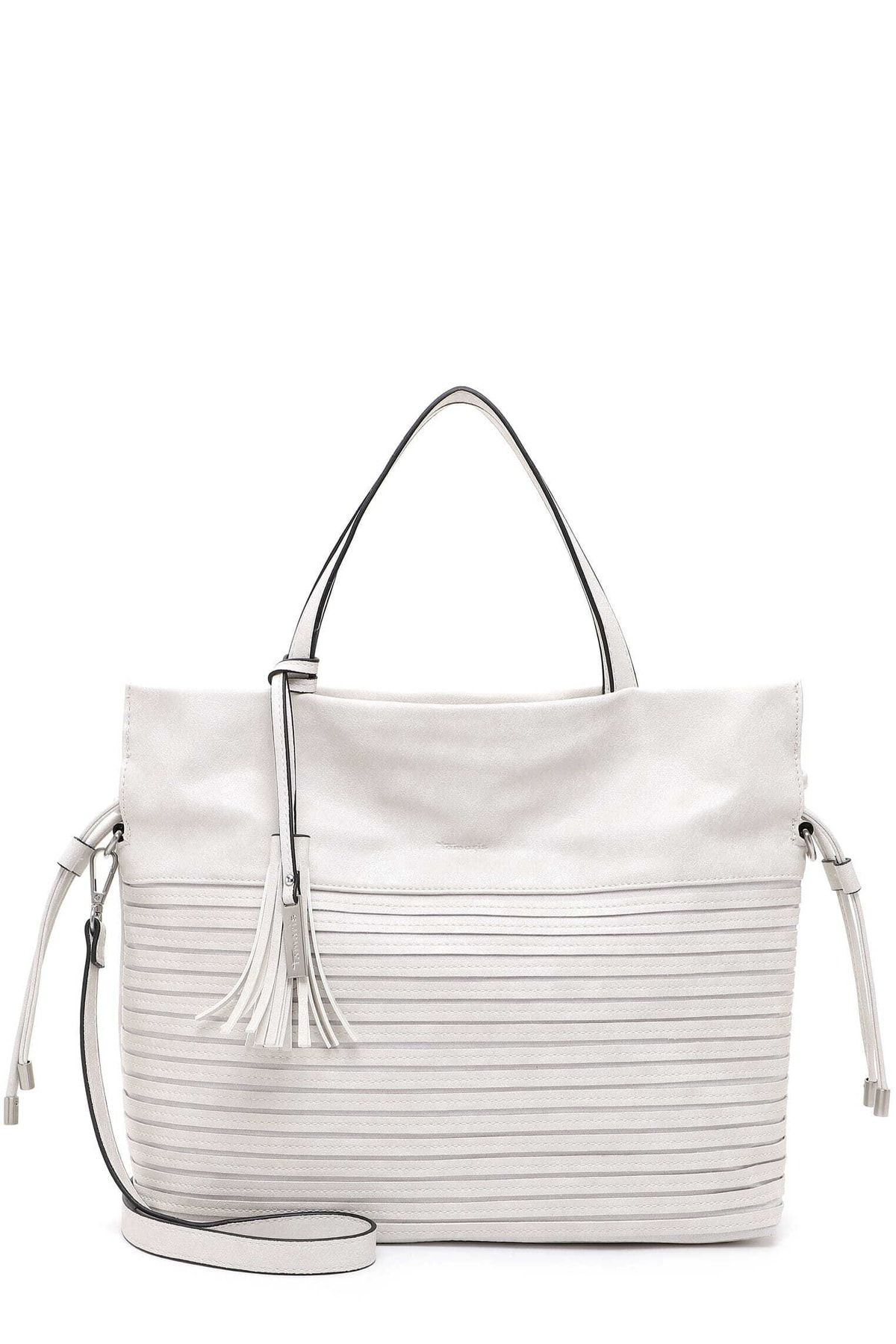 Tamaris Handtasche Grau Strukturiert