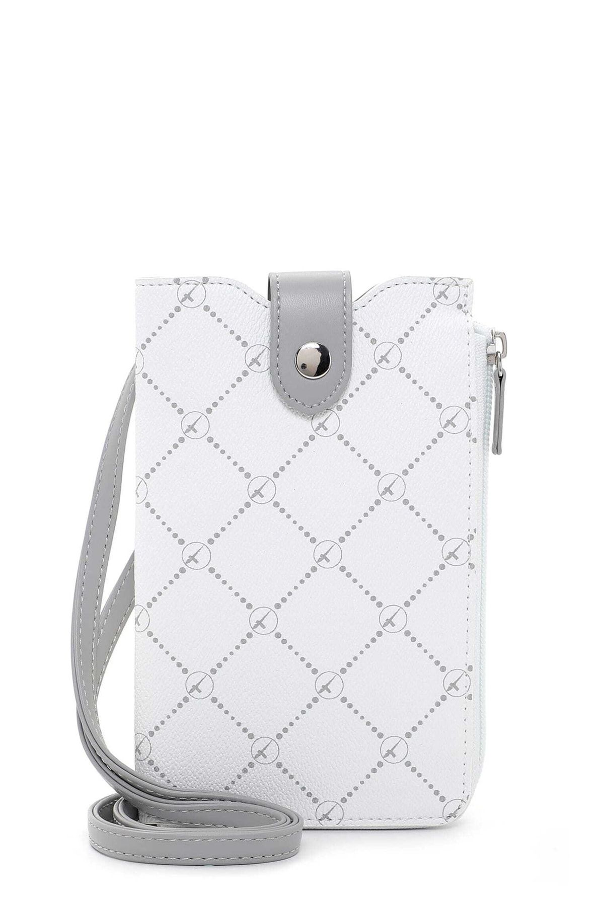Tamaris Handtasche Weiß Unifarben