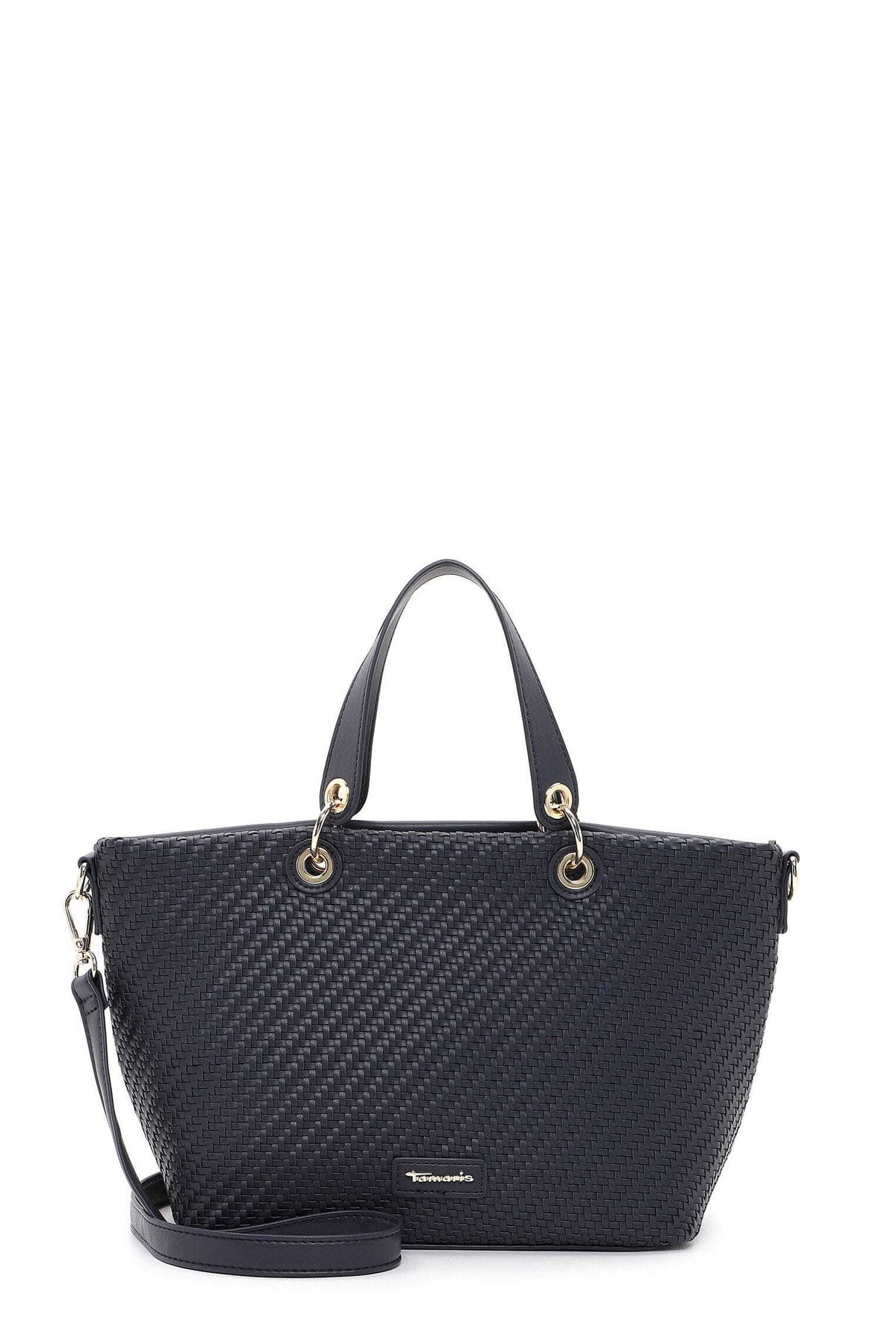 Tamaris Handtasche Blau Strukturiert