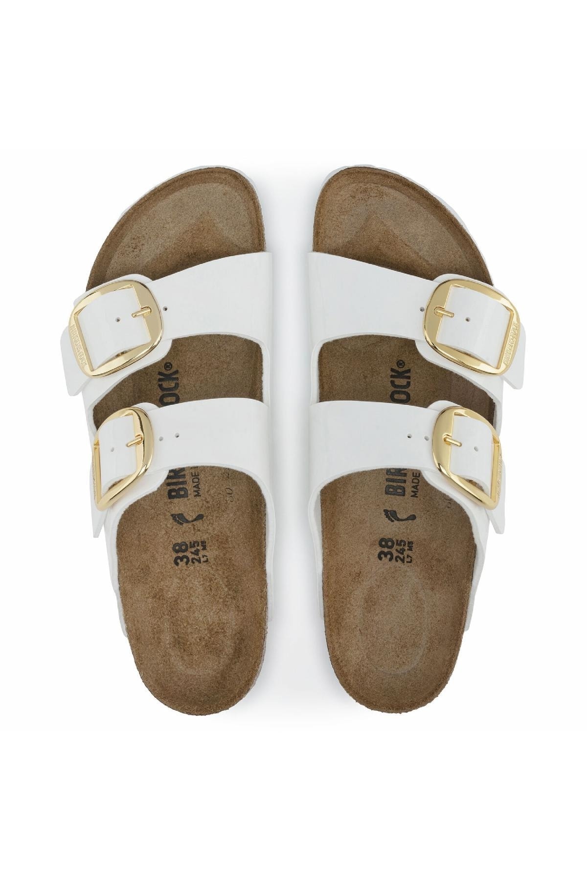 دمپایی بیرکن استاک زنانه پارچه سفید  راسته      کژوال/روزمره | Birkenstock 354 ARIZONABB-Z DE - تصویر 3