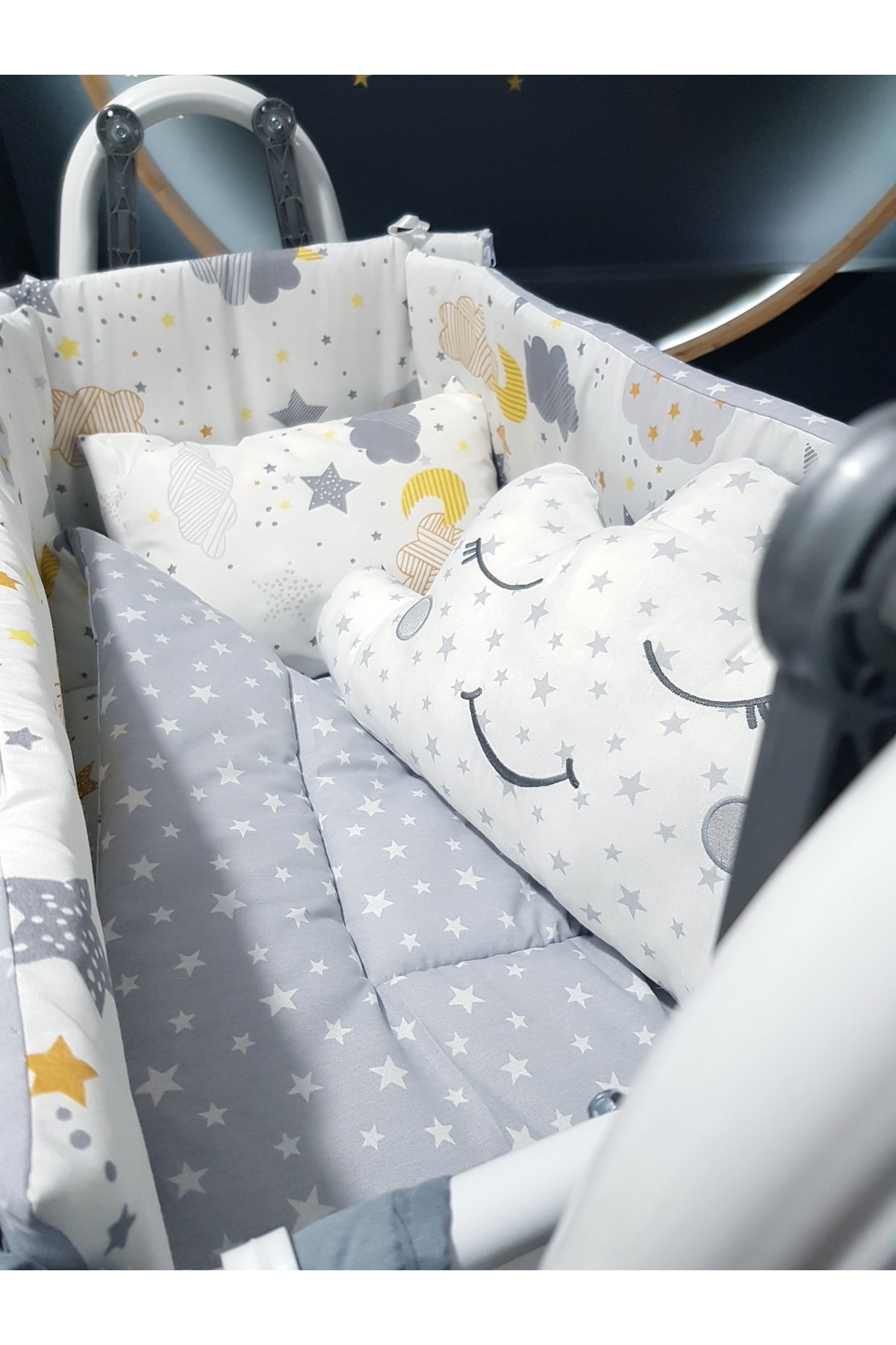 bebek_iklimi 45x85 Uyku Seti Anne Yanı Sepet Beşik Için *beşik Dahil Değildir - Alt Açma Minderi Hediyeli* fotoğrafı 2 (önizleme)