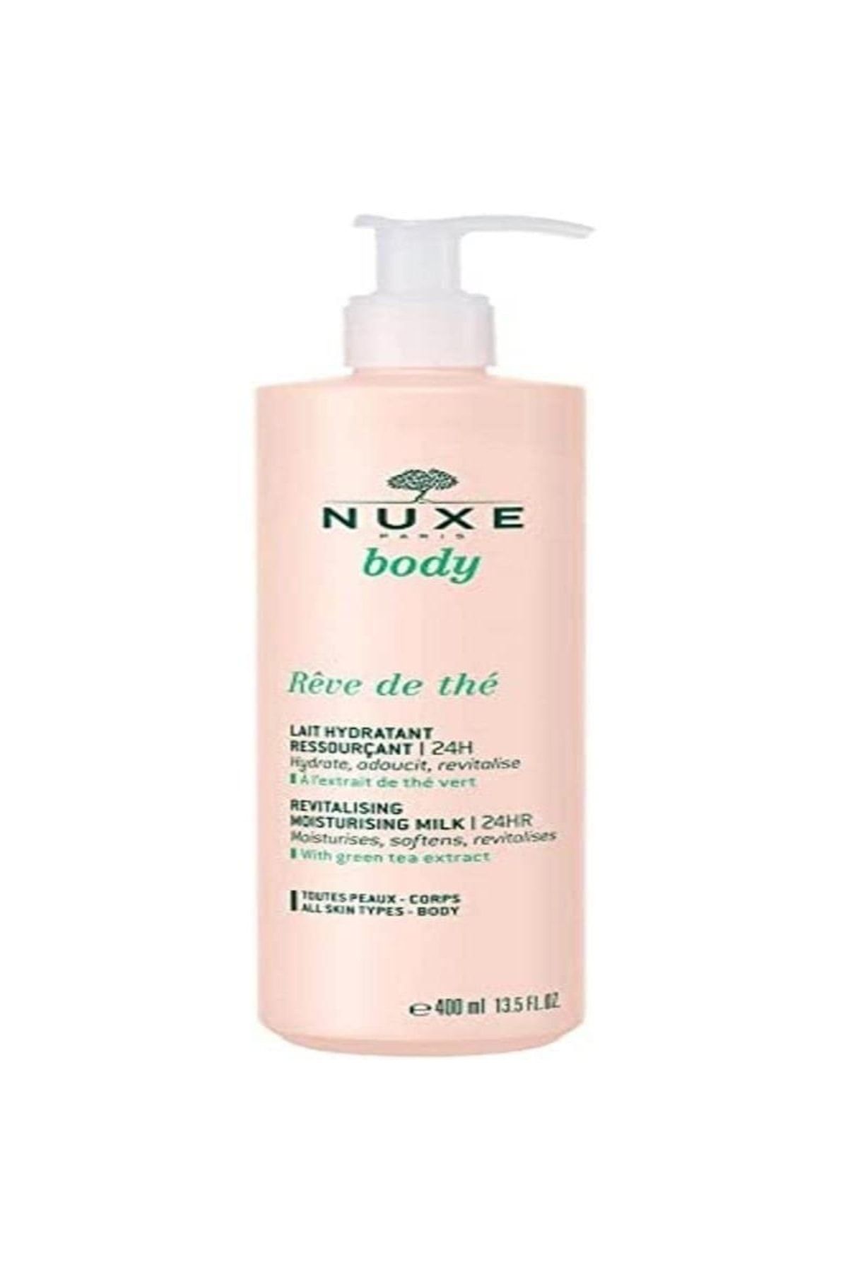 Nuxe محصول مرطوب کننده بدن با عطر چای سبز 400 میلی لیتر