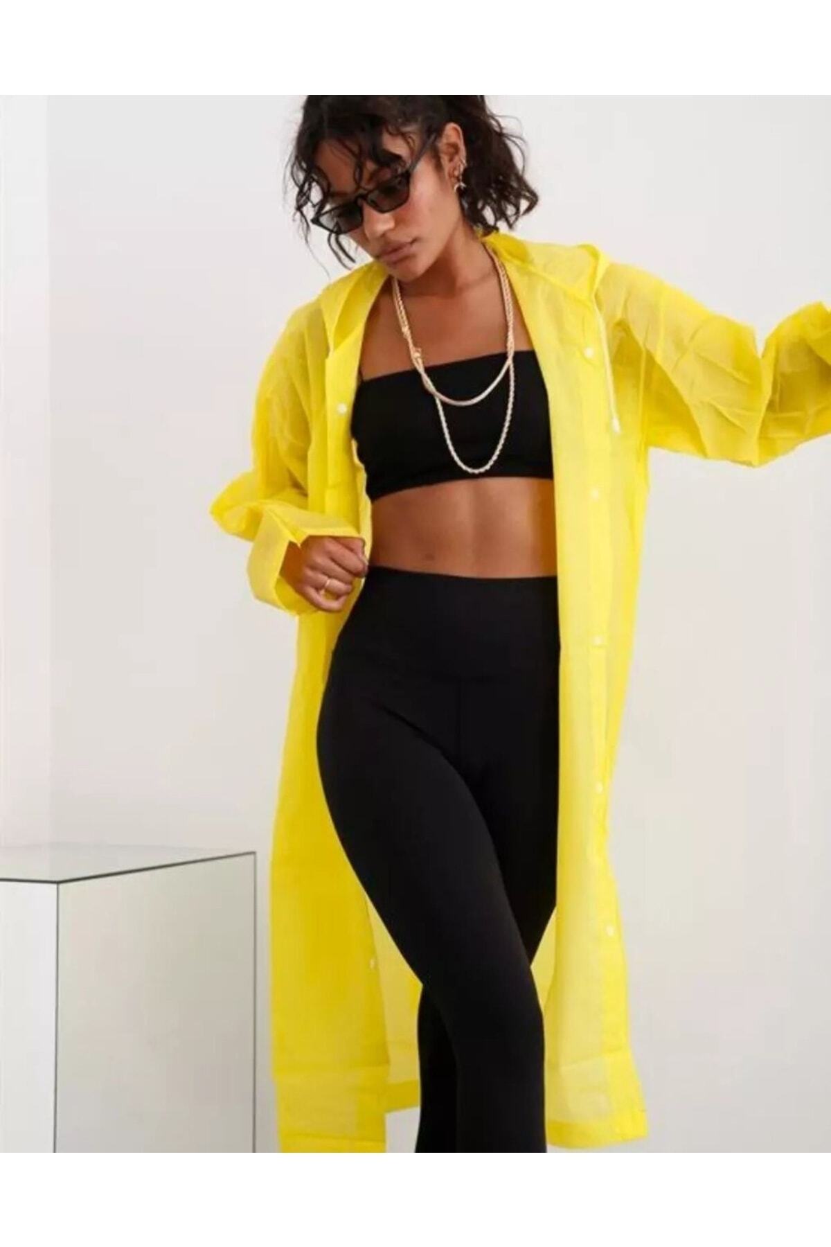 Selinsu Butik Yağmurluk-unisex Yağmurluk-rüzgar Korumalı Su Geçirmez Yağmurluk- Kapüşonlu Yağmurluk görsel 5