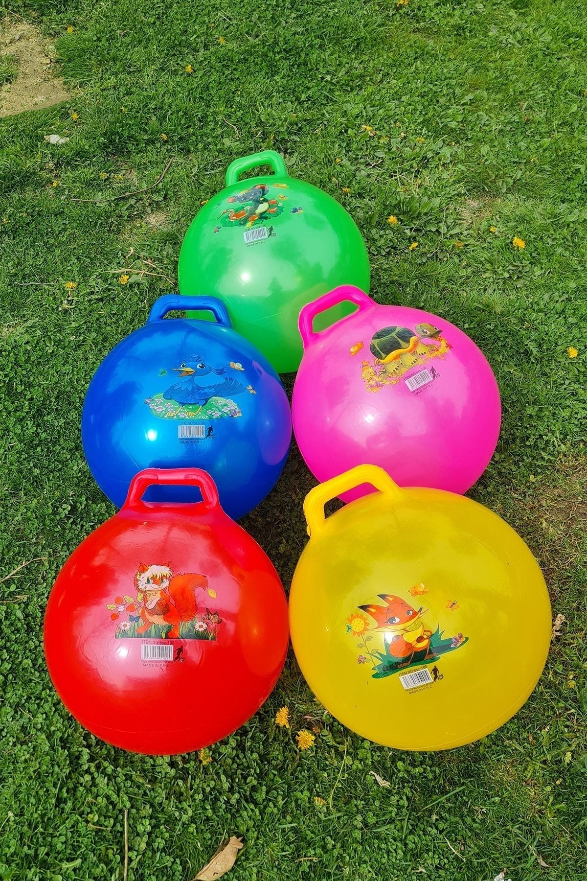 Zıp Zıp Kanguru Zıplama Plates Topu Çocuk Plates Topu 100 Cm Çap 40 Cm Yüksek 2