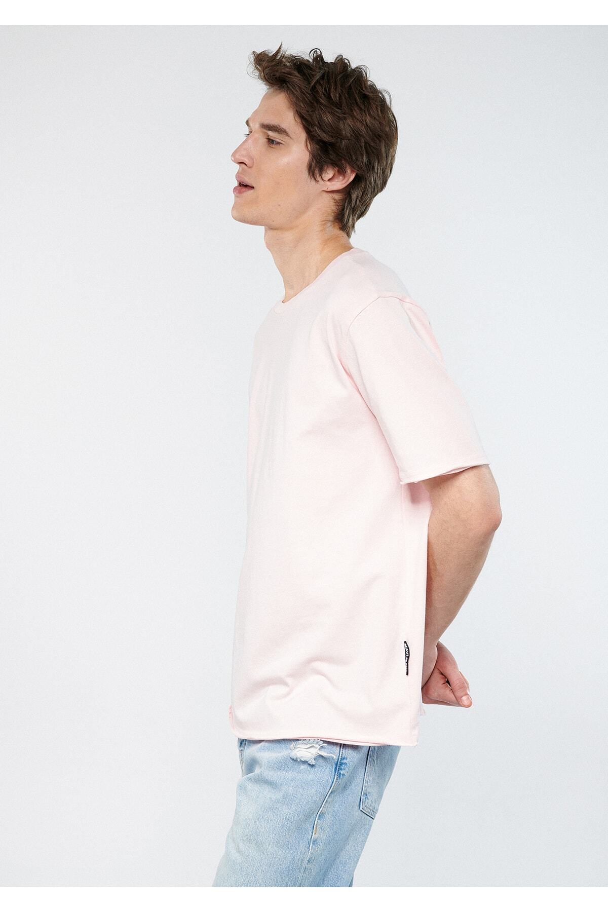 تیشرت مردانه صورتی ماوی | 611381 اورجینال - تصویر 2