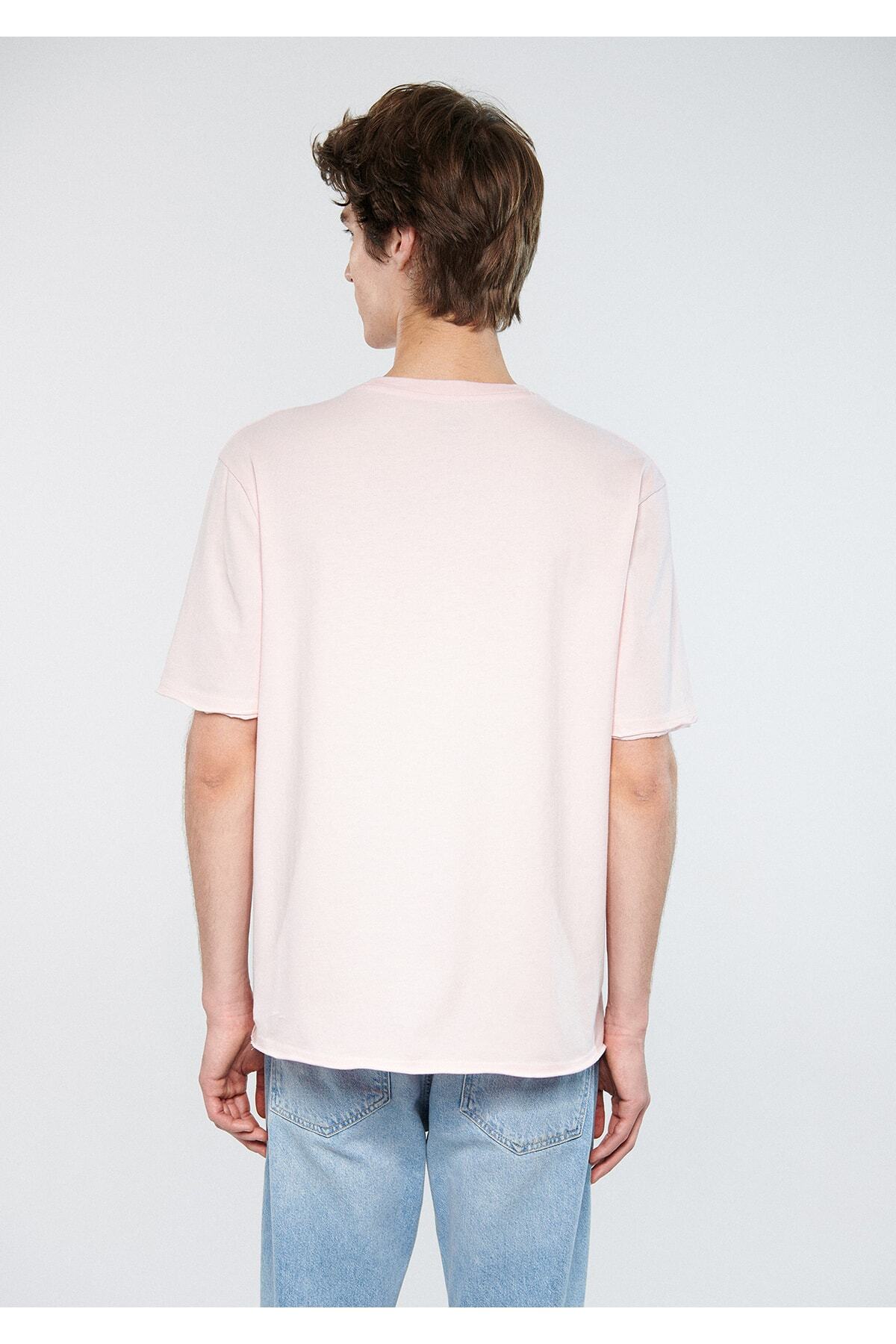 تیشرت مردانه صورتی ماوی | 611381 اورجینال - تصویر 4