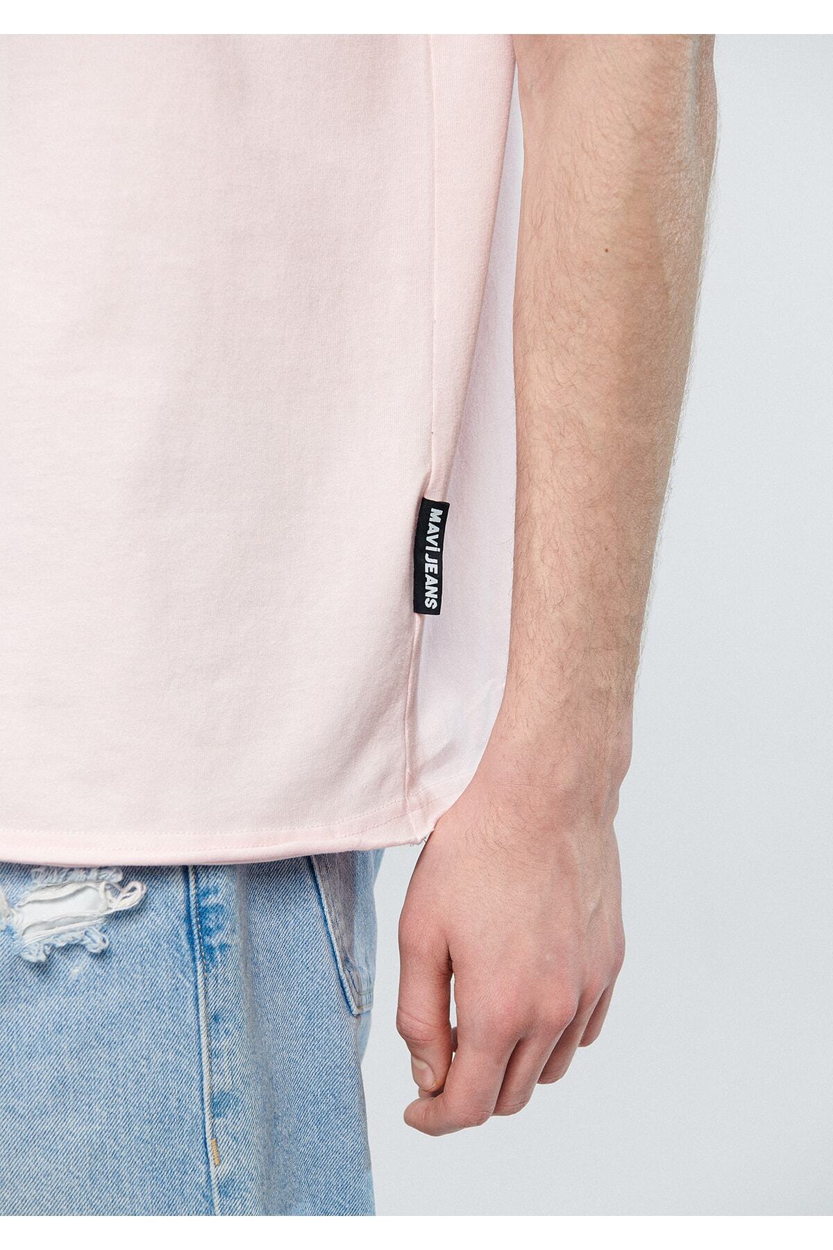 تیشرت مردانه صورتی ماوی | 611381 اورجینال - تصویر 5