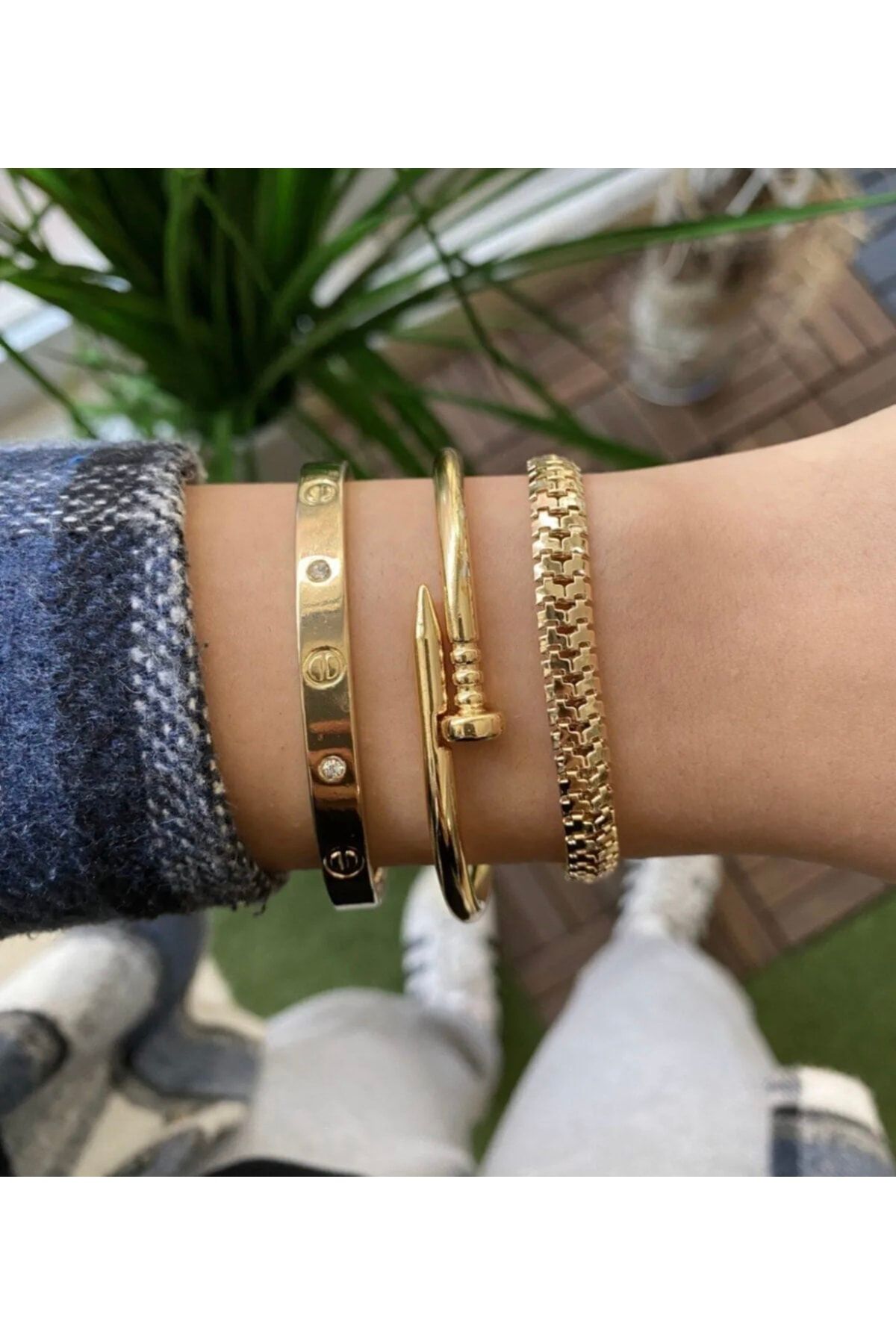 Bracelet set shop gold