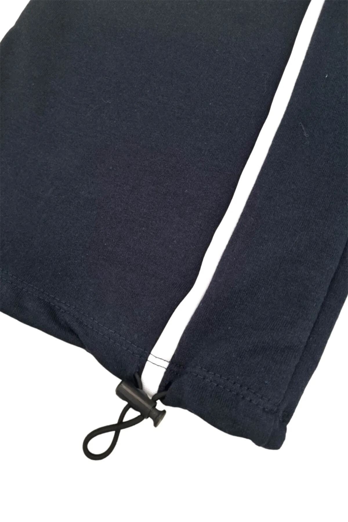 Gofeel  Harajuku Baggy Trotters 2 Iplik Oversize Kalıp Bel Lastikli Paça Ayarlanabilir Unisex Eşofman Altı - Görsel 4