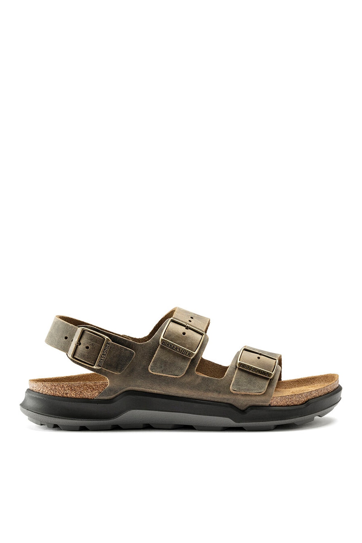 دمپایی مردانه خاکی رنگ ۱۰۱۸۴۲۷ بیرکن استاک دمپایی Birkenstock