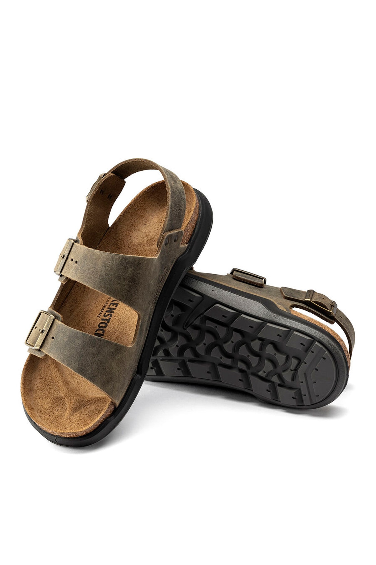 دمپایی بیرکن استاک مردانه  خاکی  راسته      لباس خانگی | Birkenstock 5003017080 DE - تصویر 4