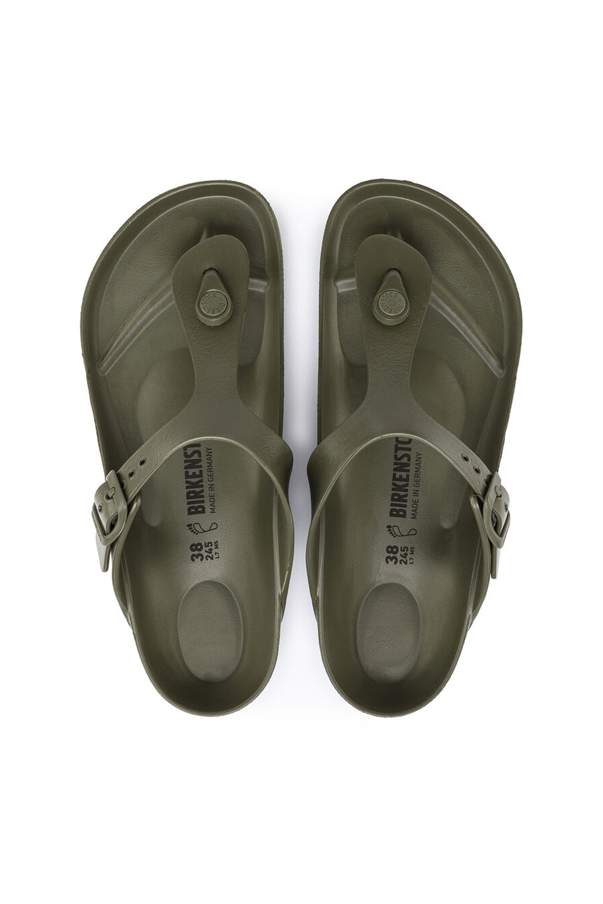 دمپایی بیرکن استاک زنانه اوا خاکی Authentic راسته      کژوال/روزمره | Birkenstock 5003017069 AL - تصویر 3