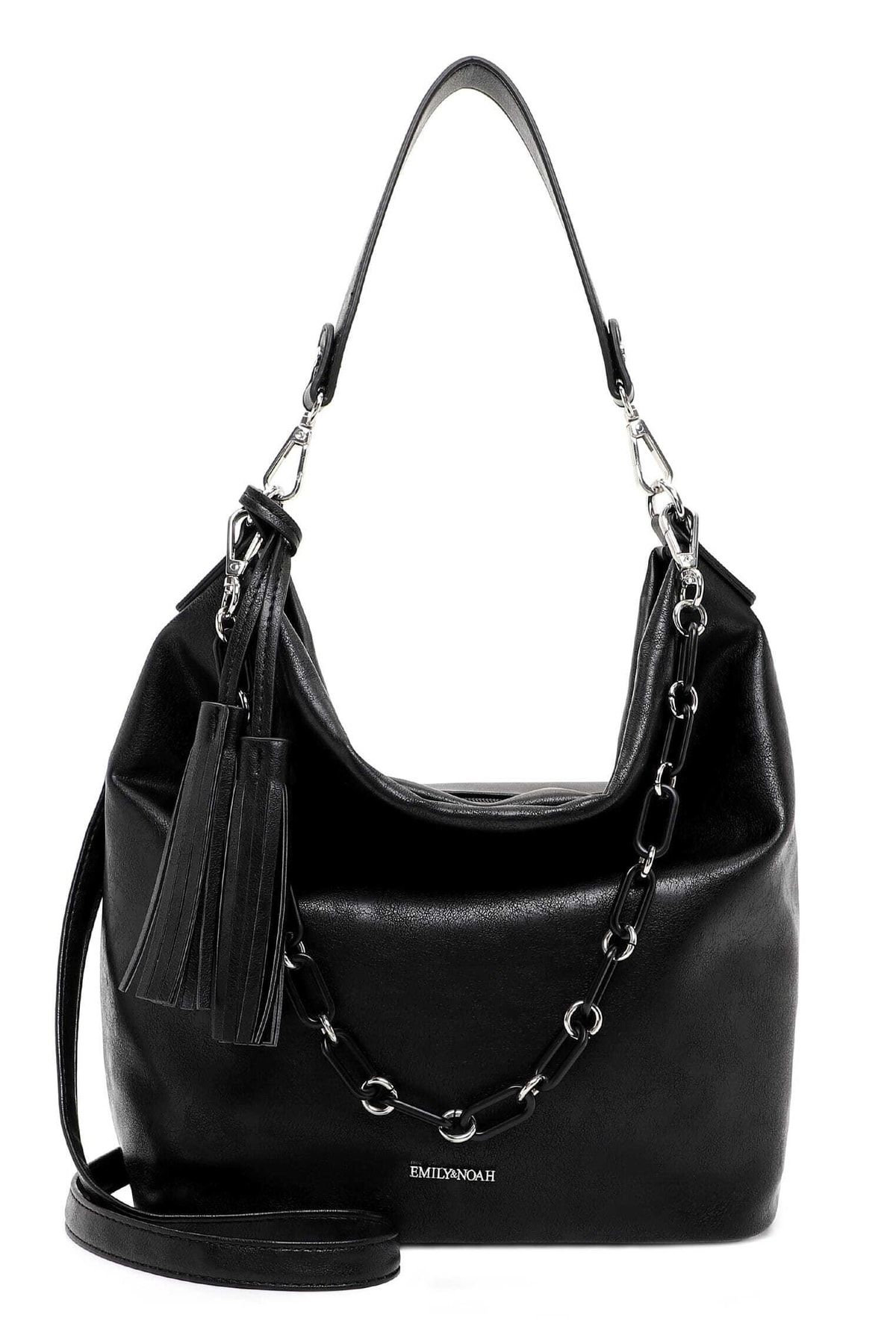 Emily & Noah Handtasche Schwarz Unifarben Fast ausverkauft