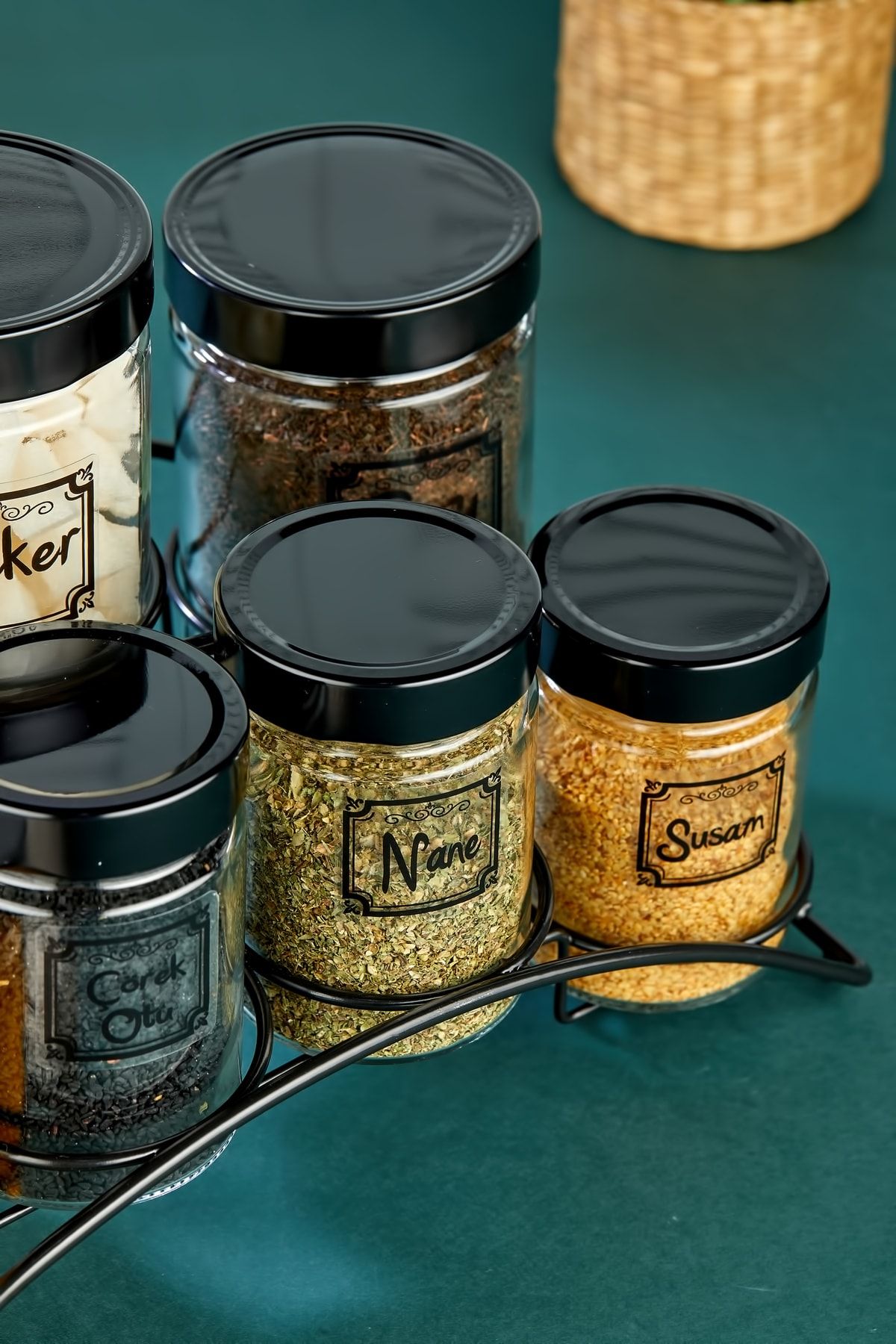 Oval spice jars sale