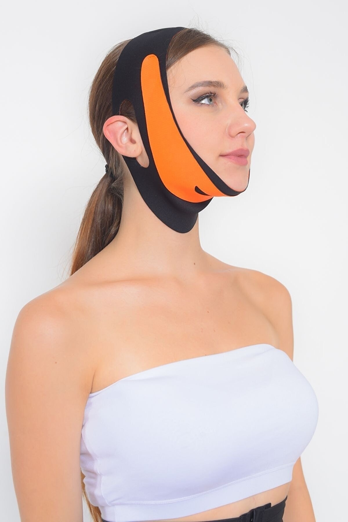 SAUNA SUIT Yüz Korsesi Çene Boyun Bandı Gıdı Giderici Güzellik Kemeri