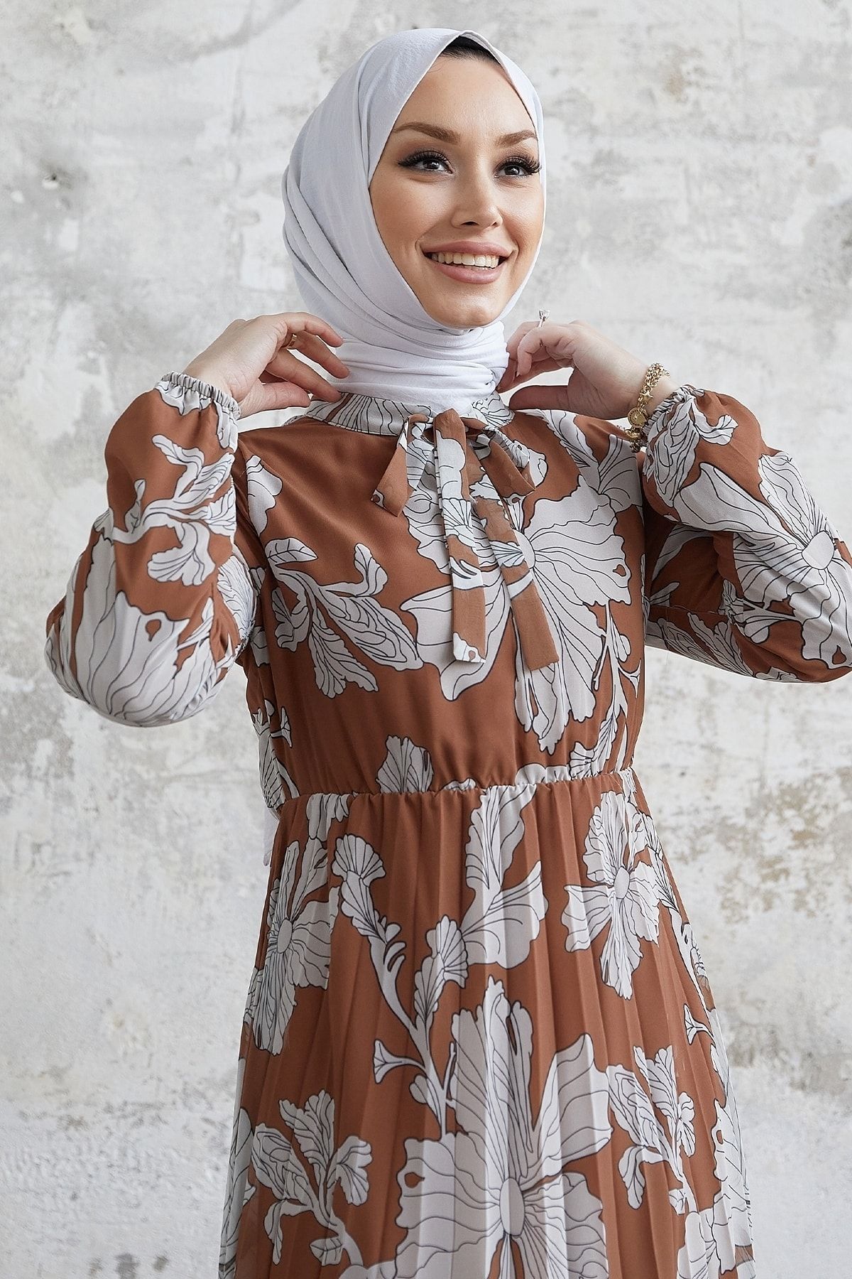Tan chiffon dress clearance
