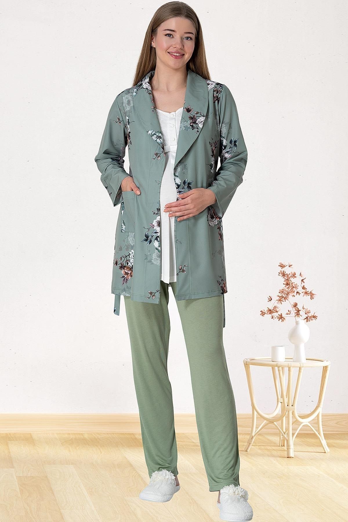 Mecit Pijama Bumbac Și Lycra, Pijamale Și Halate De Maternitate Și Maternitate Femeie - XL