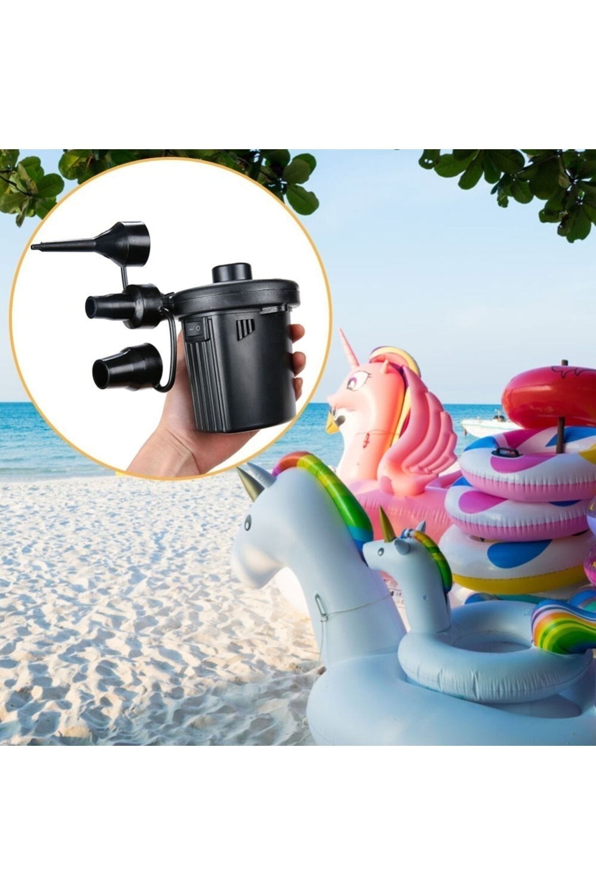 Techno Center-Two-Way 45W Electric Inflation and Deflation Air Pump Suitable for Home Use 2