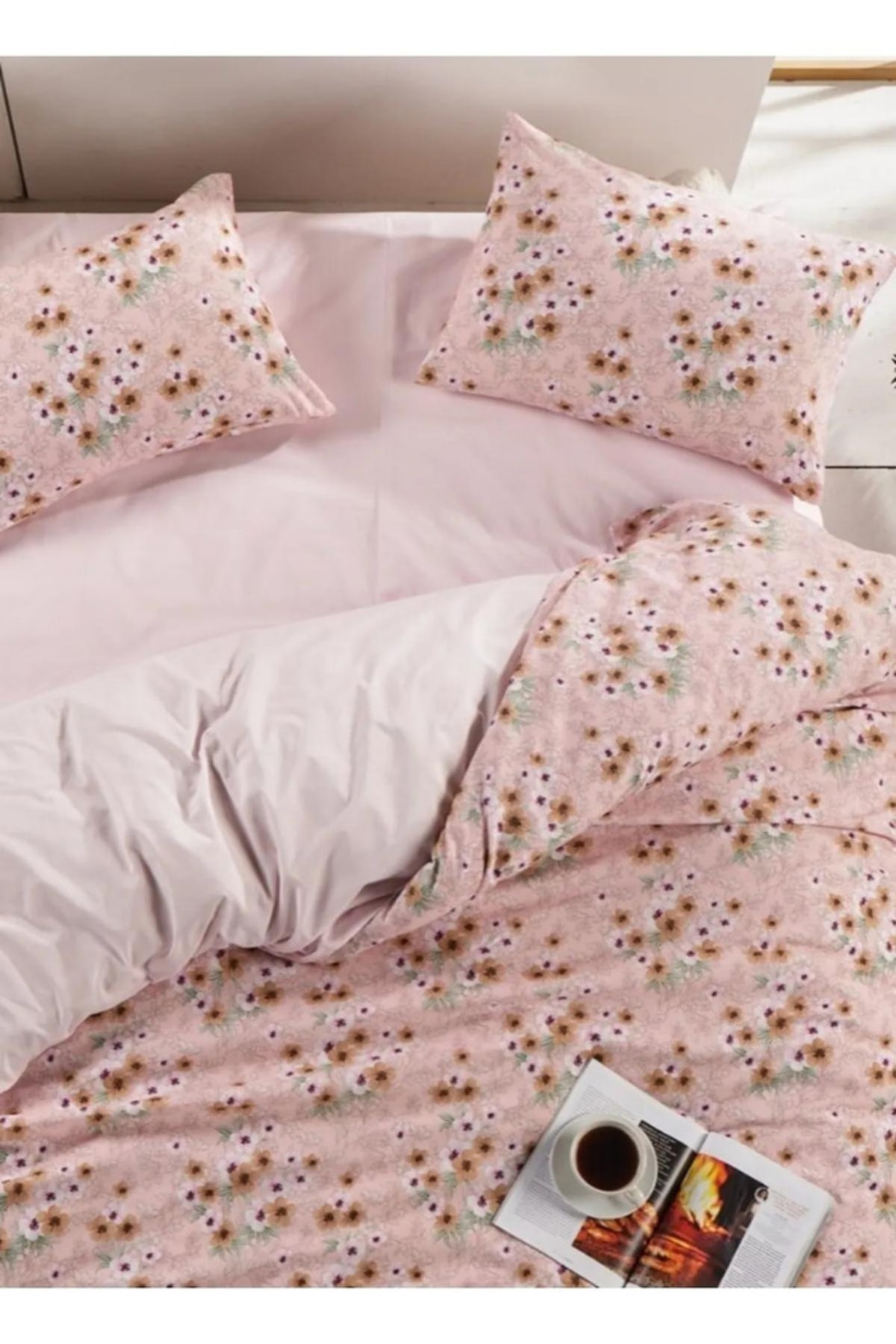 Sheri Home Çift Kişilik Kolay Ütülenir Nevresim Takımı Beautyflowers02131453693 4