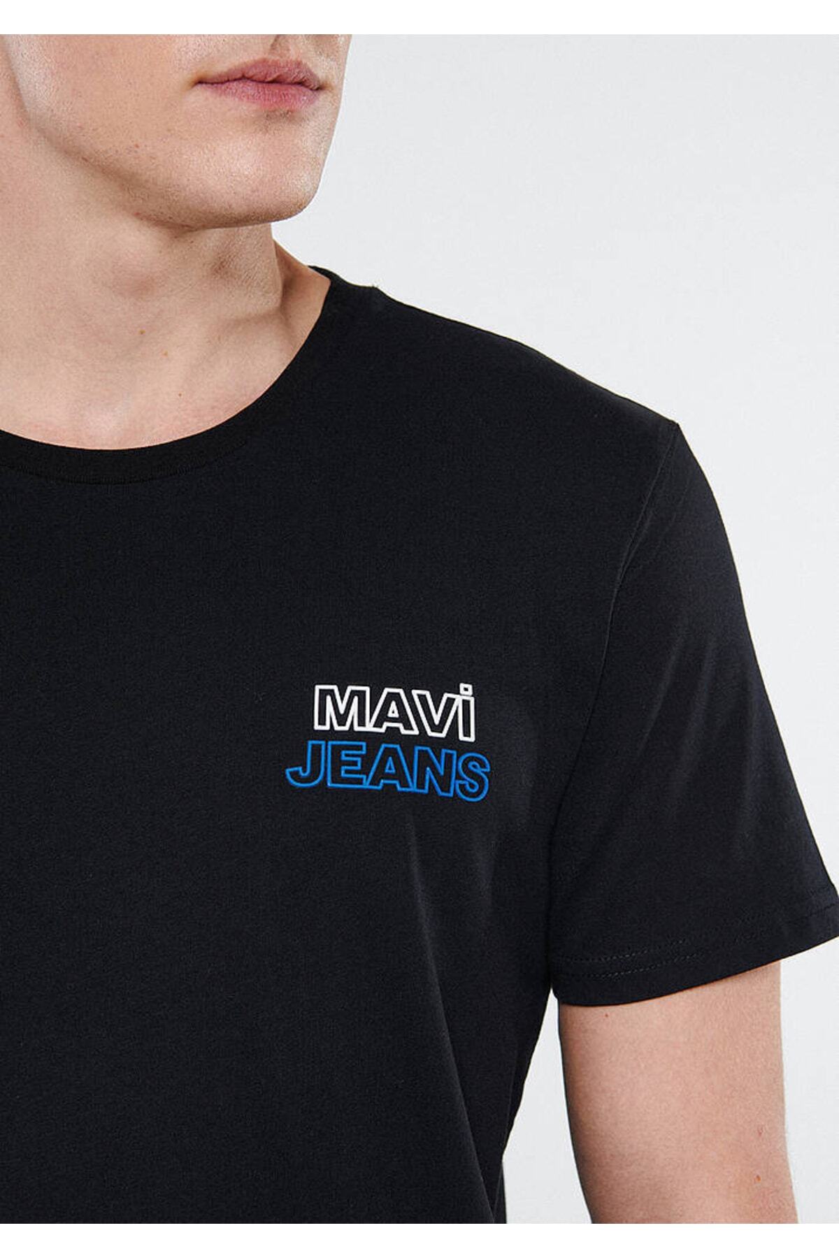 تیشرت مردانه مشکی ماویMavi | 66841 اورجینال - تصویر 3