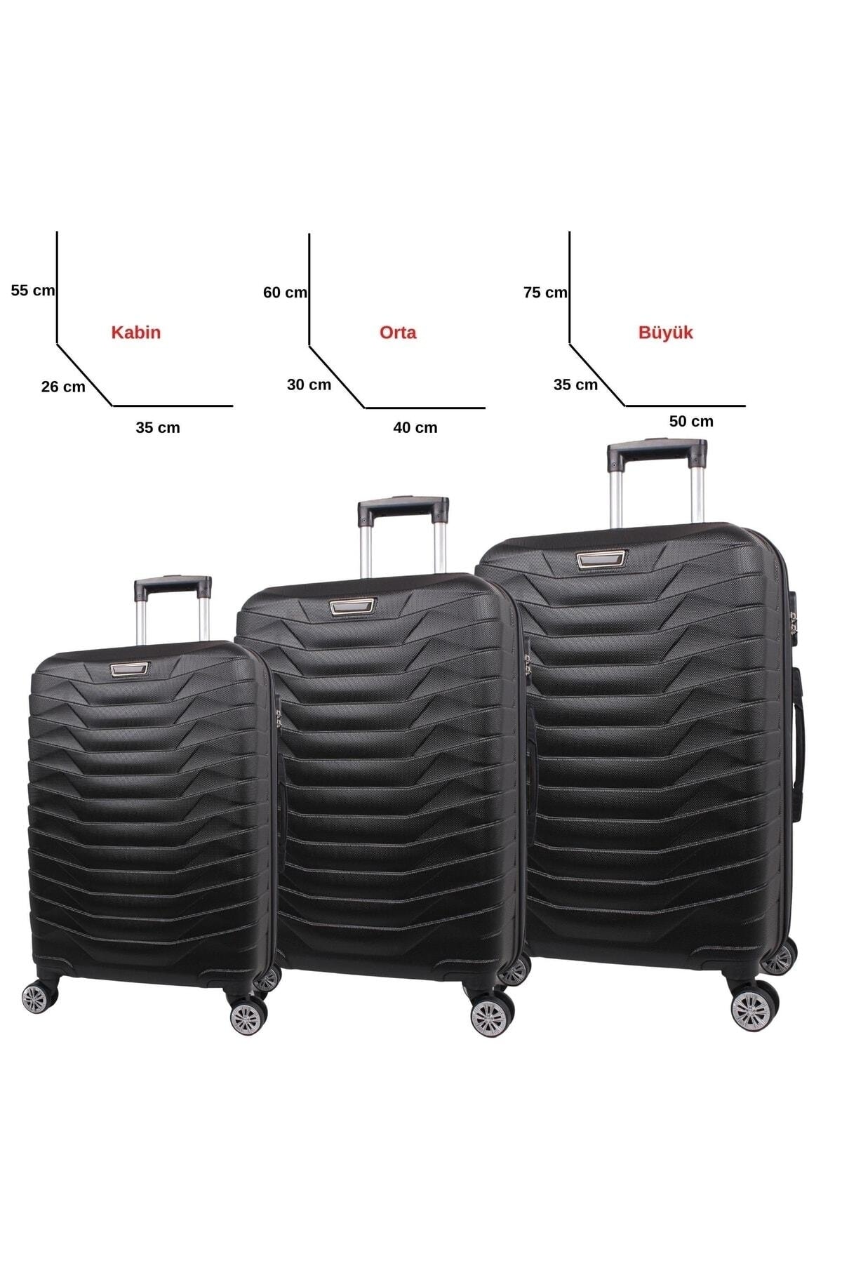 Pause Set Valiz 3lü Valiz Seti Sert Valiz Seti - Fiyatı, Yorumları