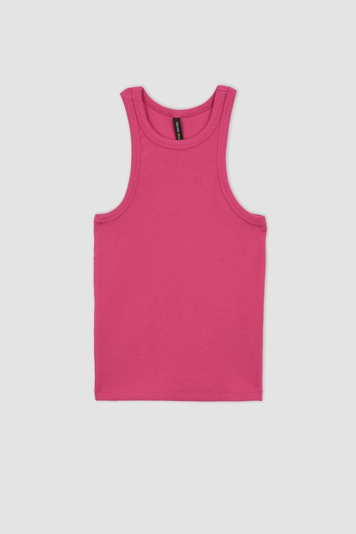 DeFacto Unterhemd Rosa Slim Fit