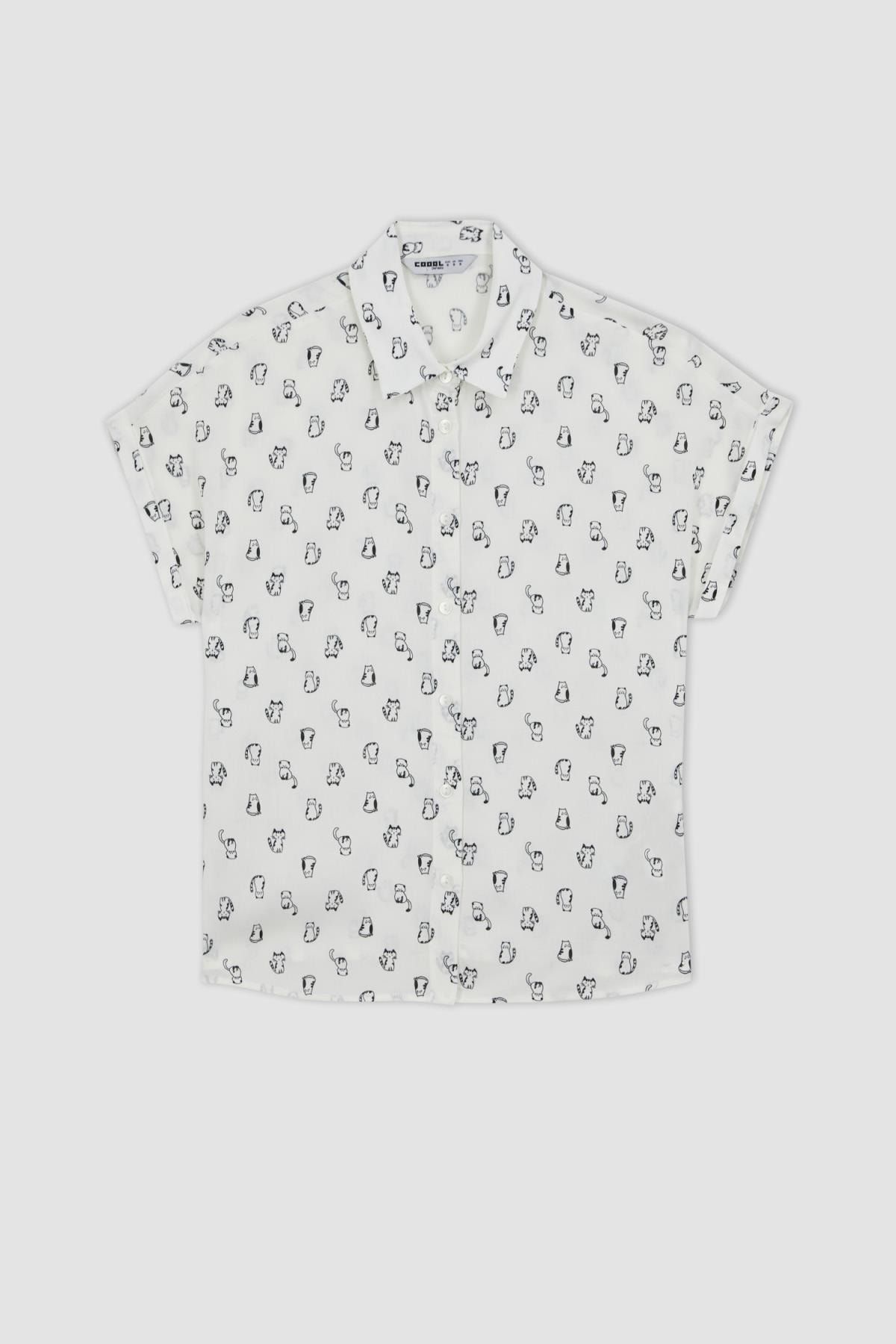 DeFacto Hemd Weiß Regular Fit